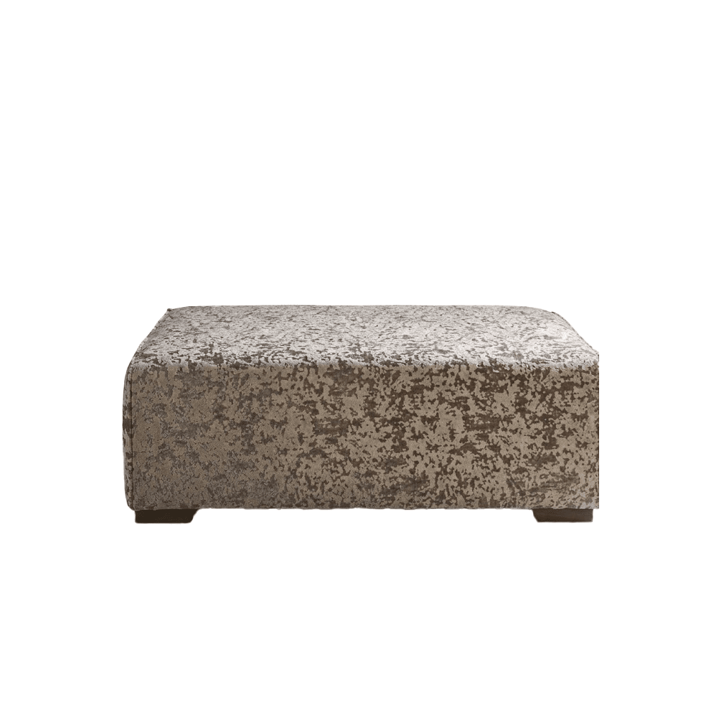 Hoxton Greige Patterned Footstool Sofa