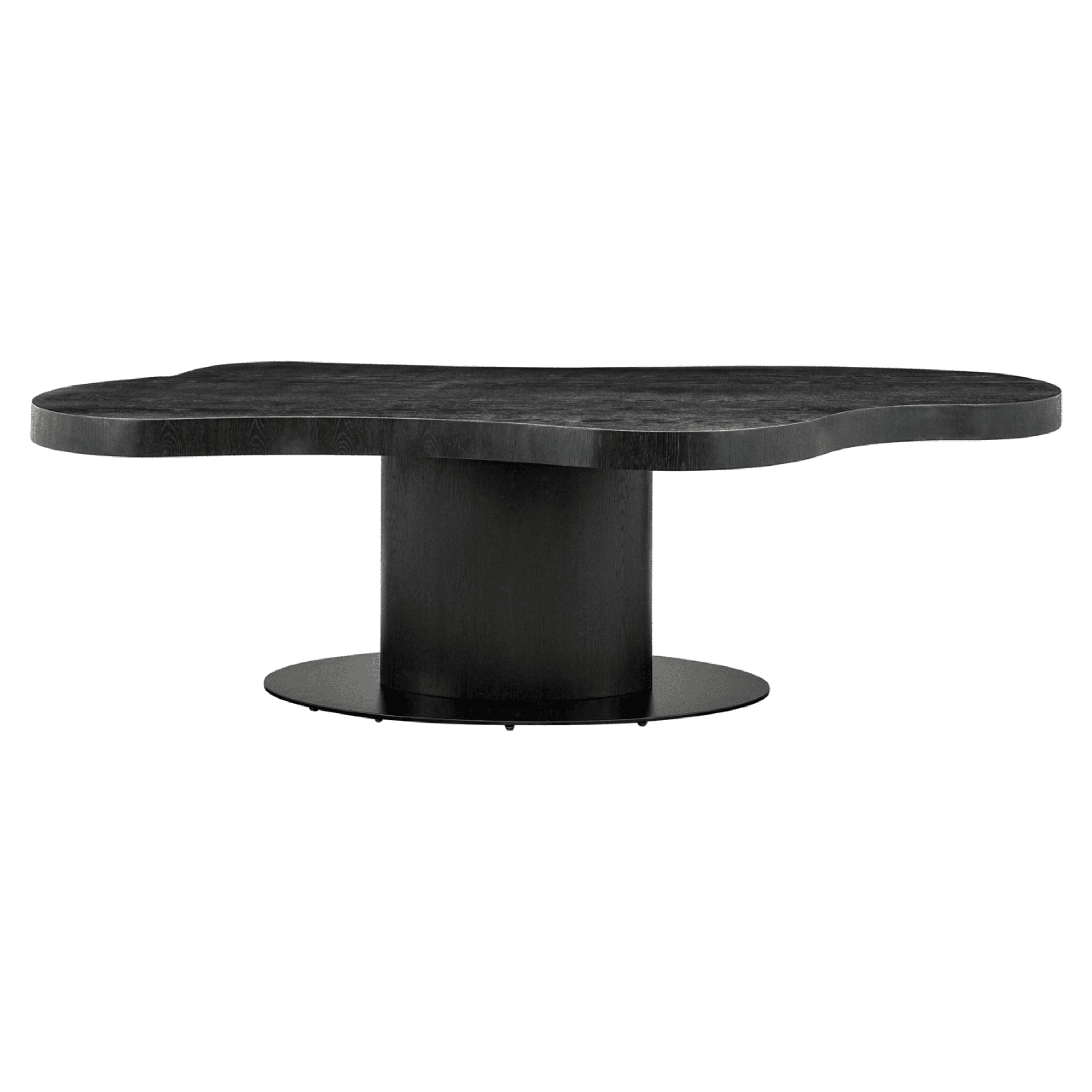 Hyde Dark Wood Wave Edge Dining Table Furniture