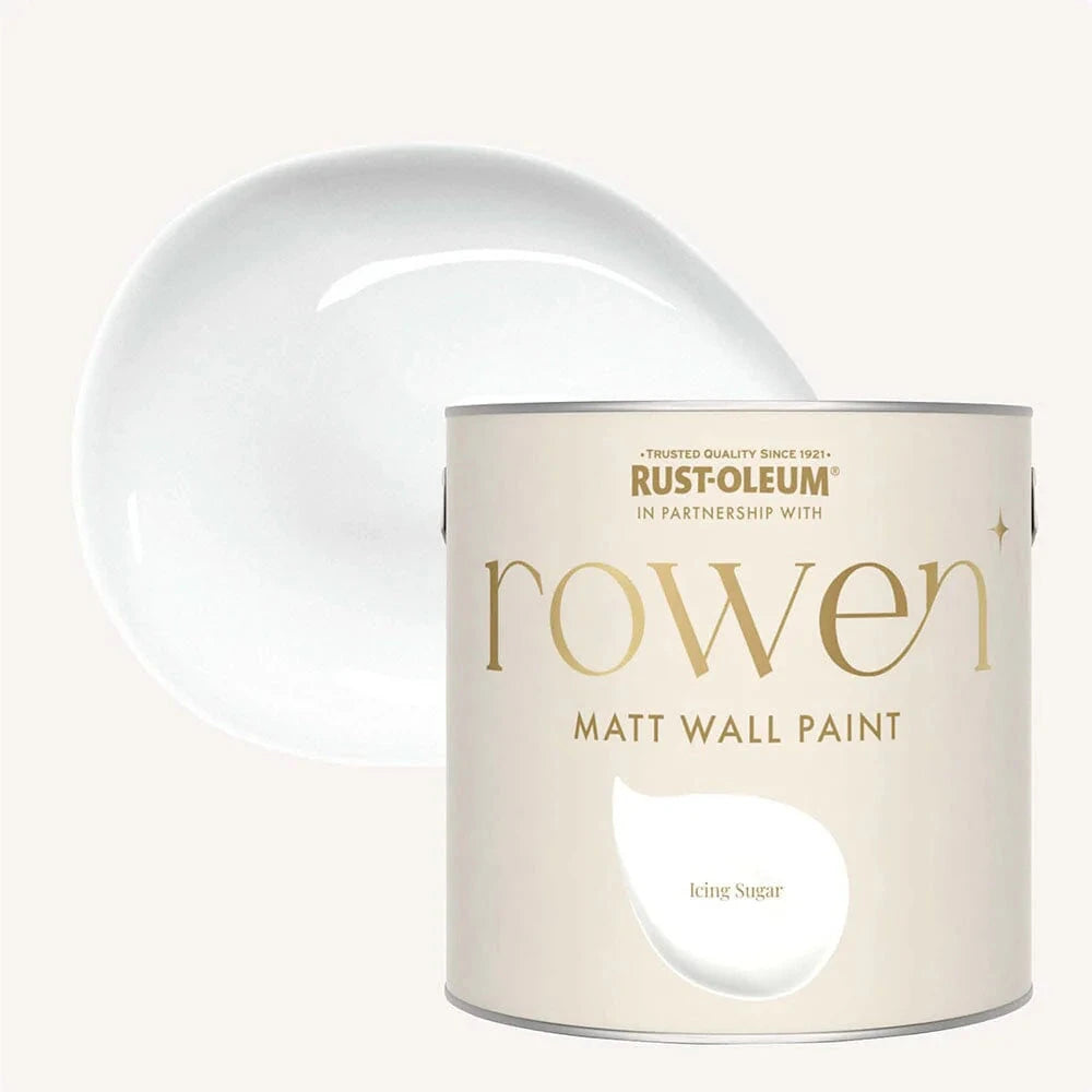 Icing Sugar White Walls & Ceilings Washable Flat Matt Paint - 2.5L Home Improvement