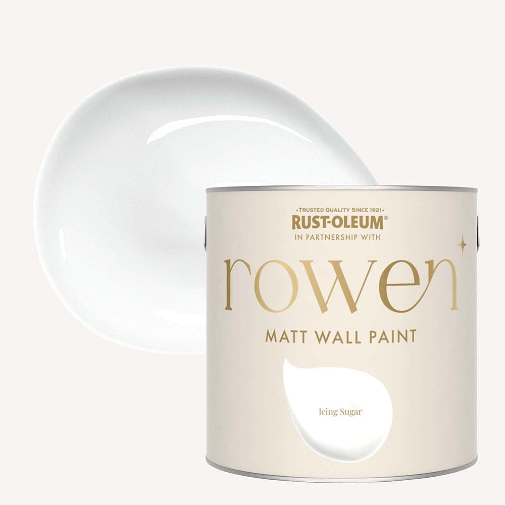 Icing Sugar White Walls & Ceilings Washable Flat Matt Paint - 2.5L Home Improvement