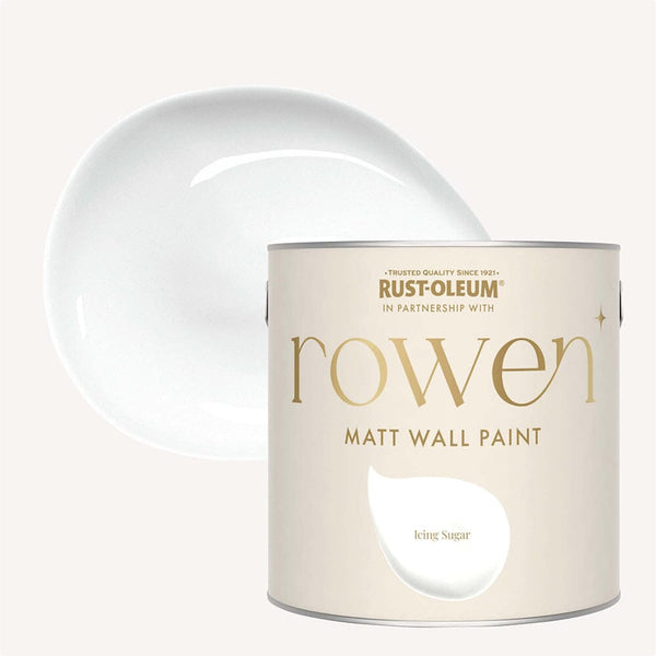 Icing Sugar White Walls & Ceilings Washable Flat Matt Paint - 2.5L Home Improvement 