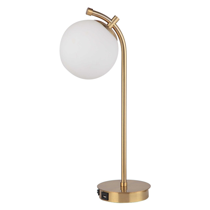 Poki Gold Orb Table Lamp