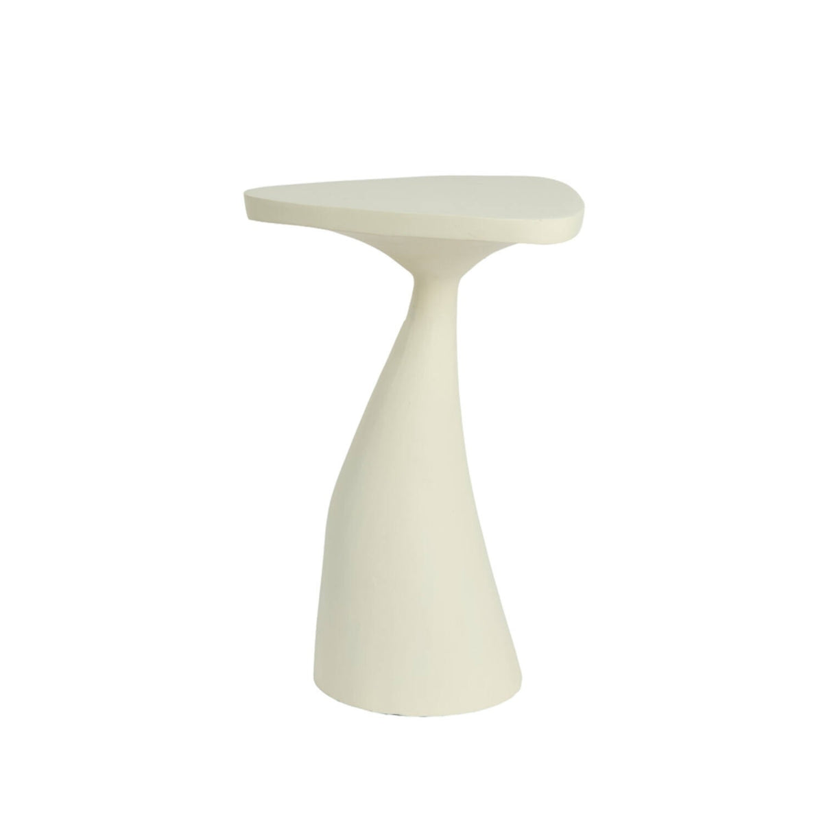 Chelsie Cream Curved Accent Side Table