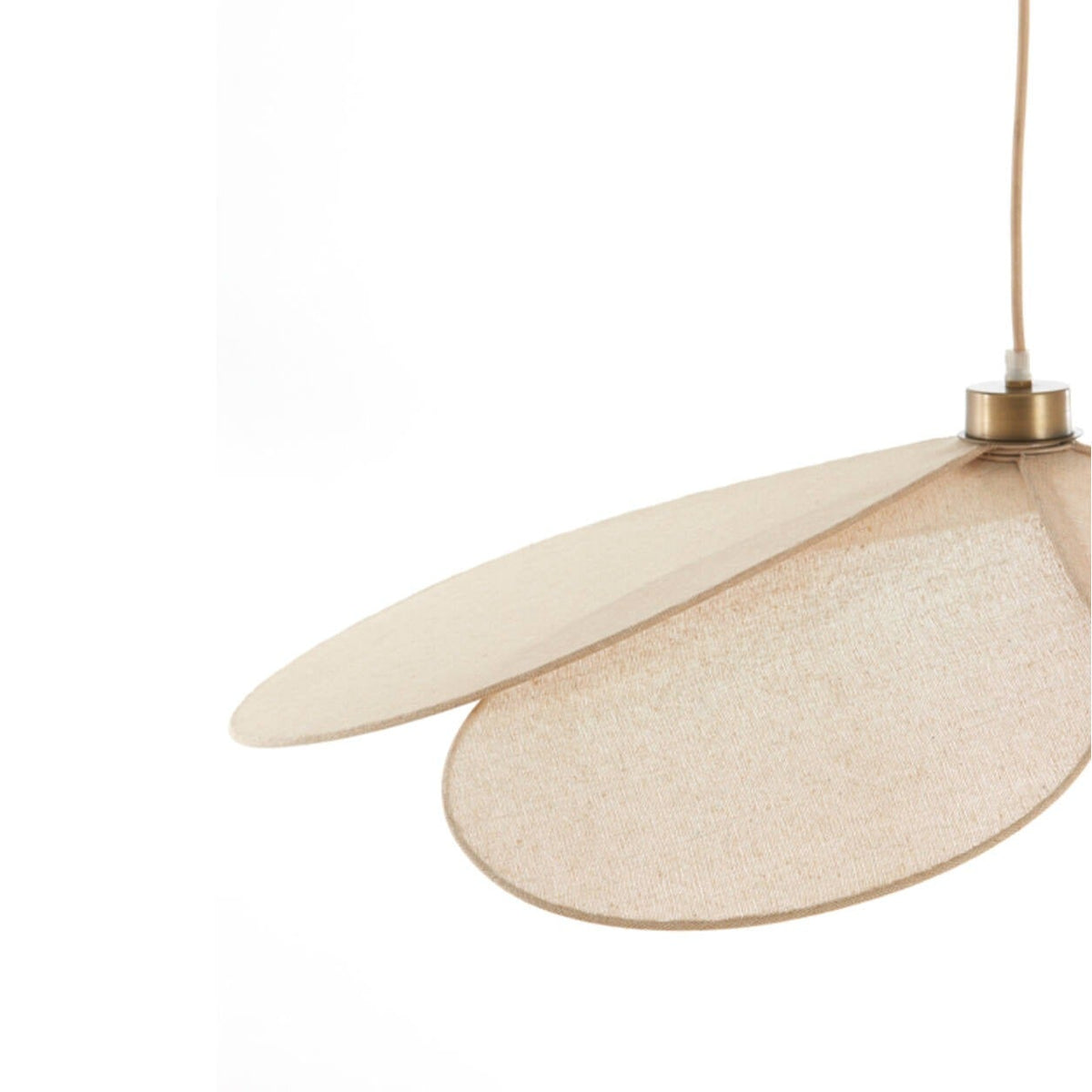 Wrenlee Beige Fabric Flower Shaped Ceiling Light