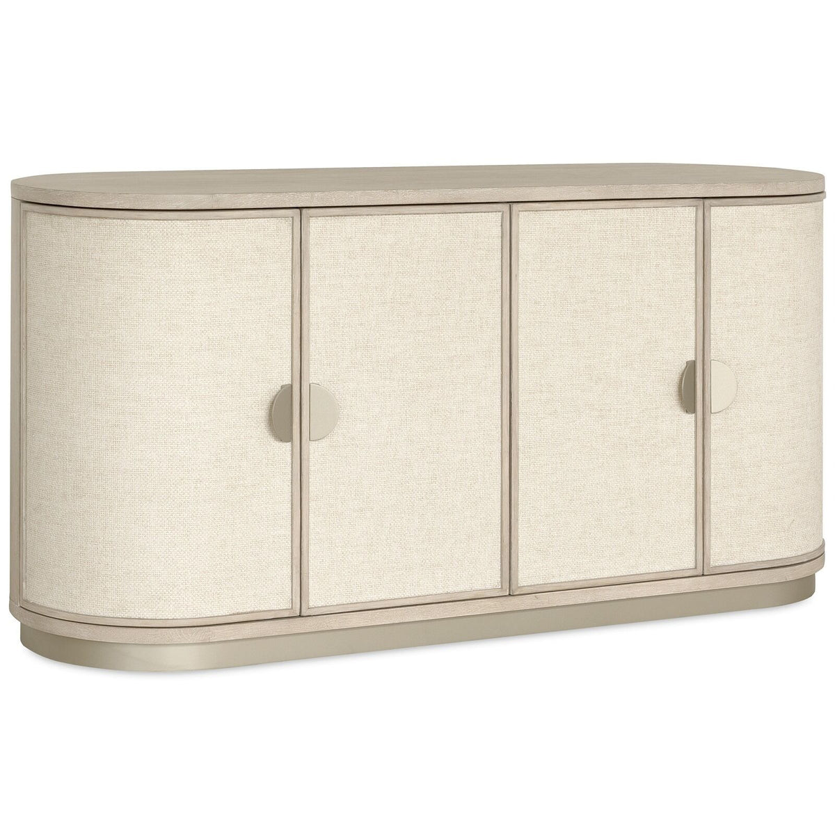Nerida Whitewash Oval 4 Door Sideboard