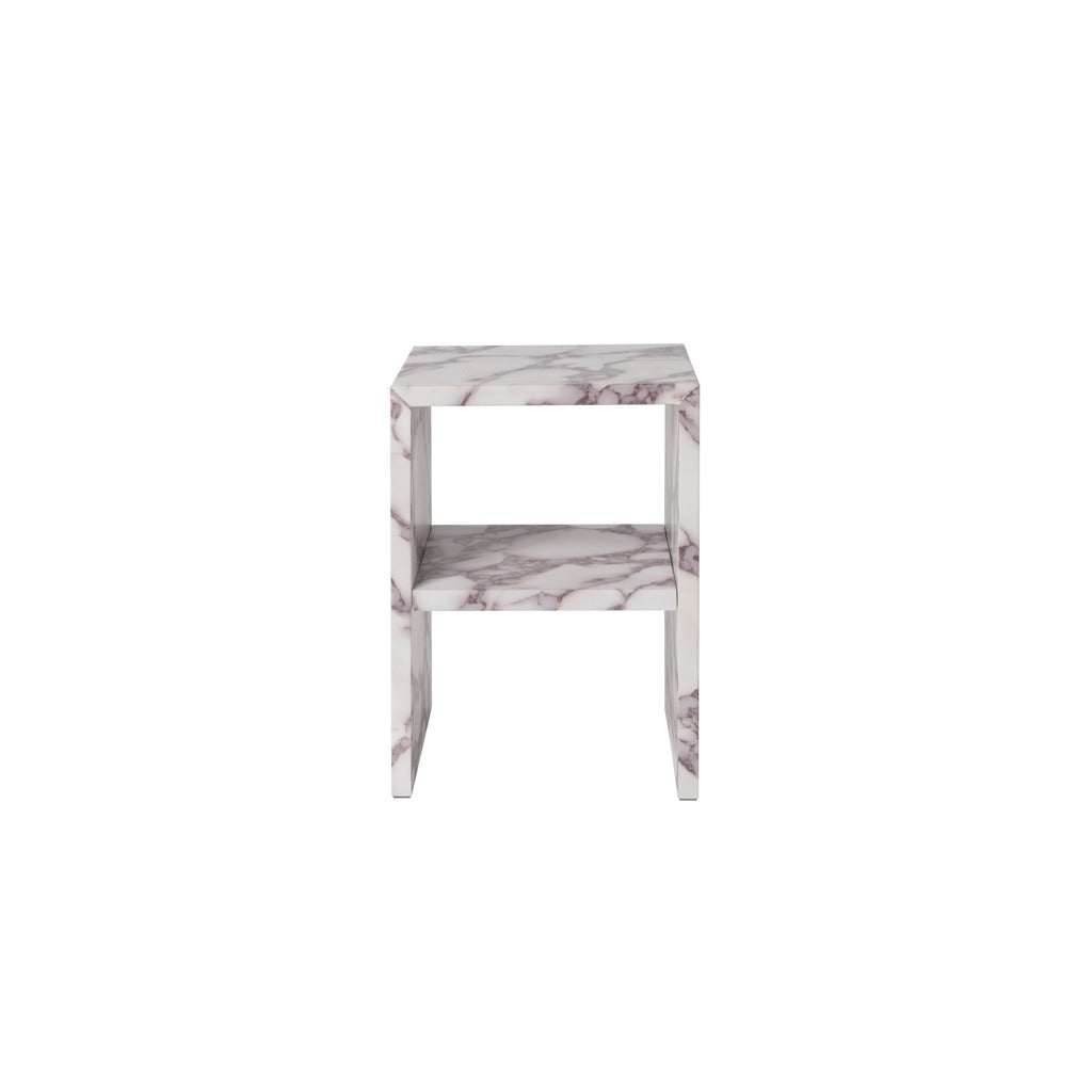 Venessia Calacatta Marble Effect Bedside Table
