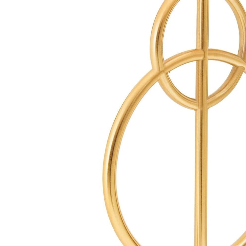 In Stock - Bellagio Gold Circles Table Lamp with Marble Base Lighting