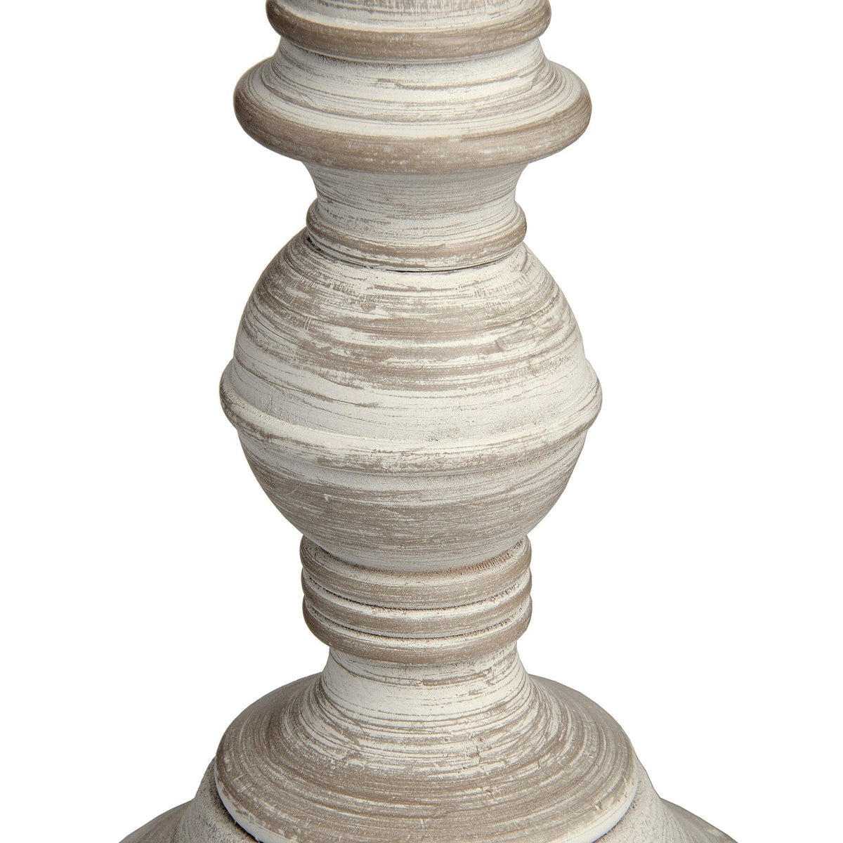 In Stock - Chatsworth Tall Wooden Thin Table Lamp with Neutral Shade