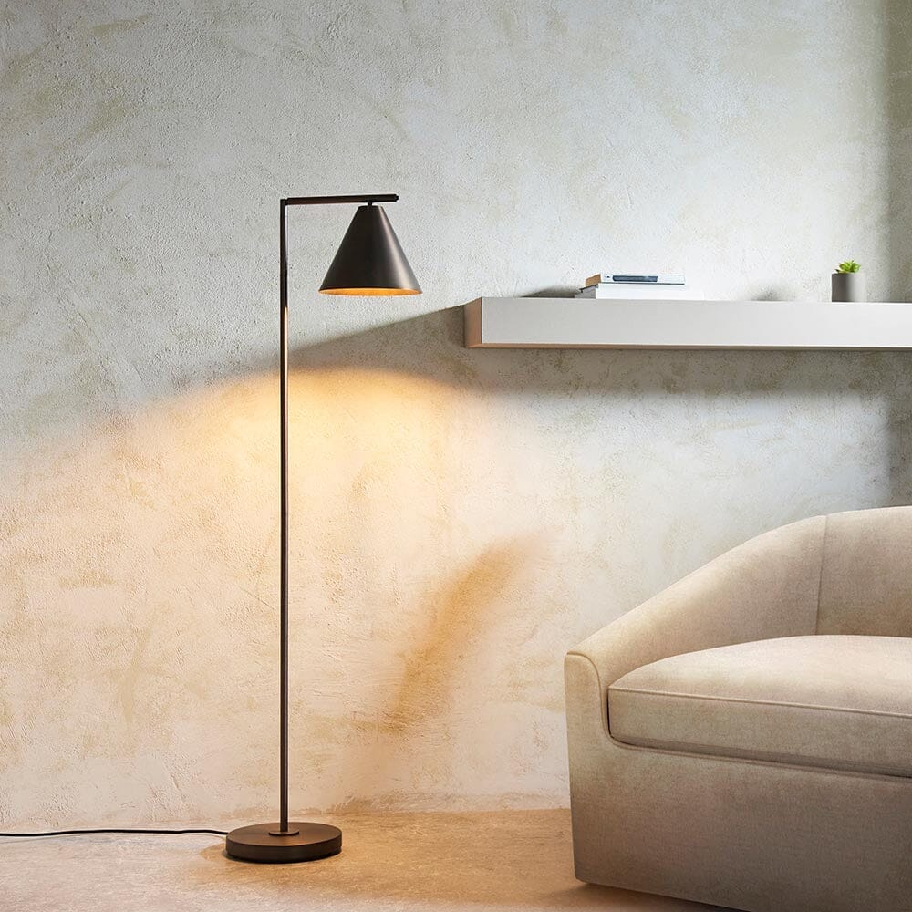 In Stock - Devonte Bronze Task Floor Lamp Lighting