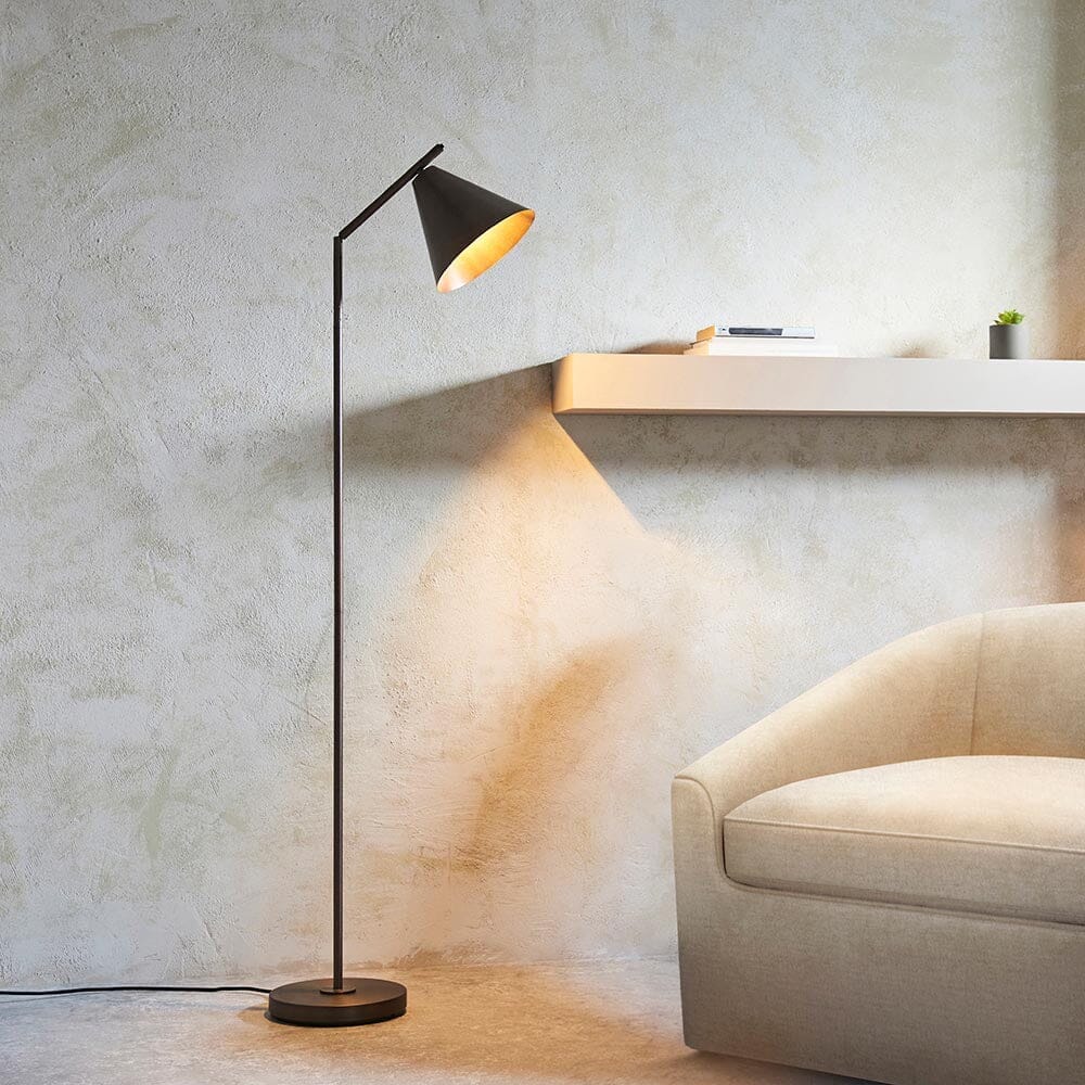 In Stock - Devonte Bronze Task Floor Lamp Lighting