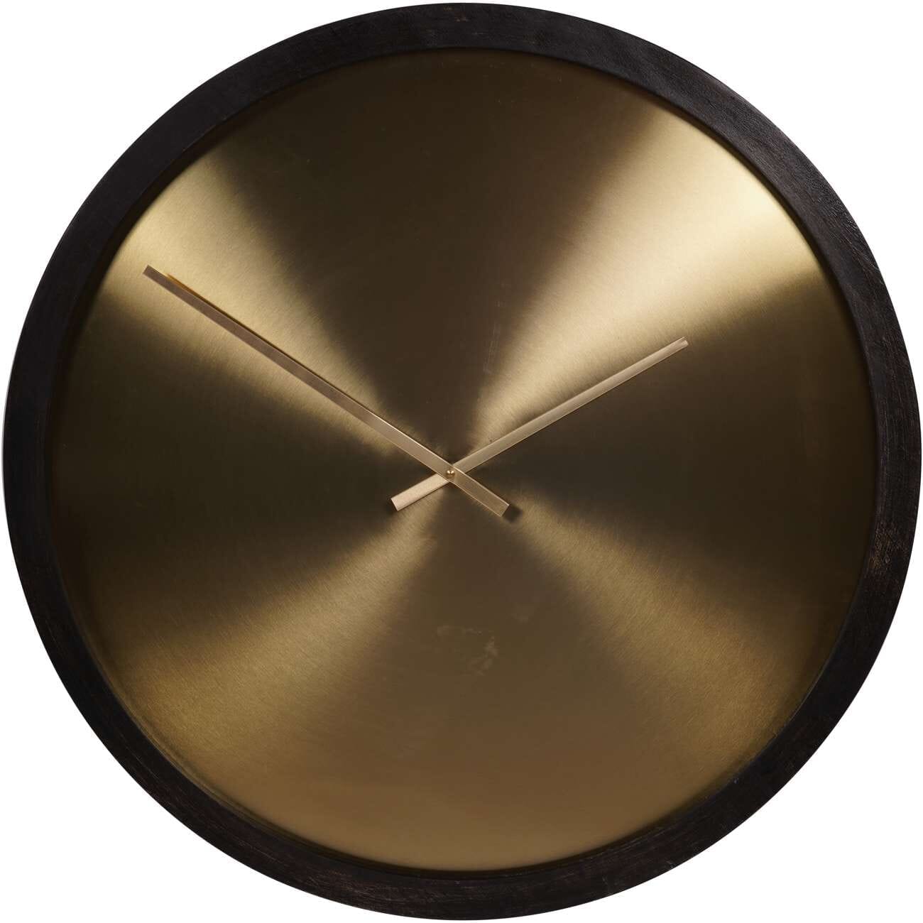 In Stock - Laylani Brass & Black Medium Wall Clock Accessories