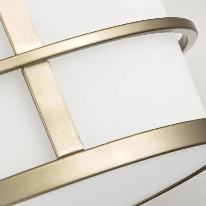 In Stock - Millie Painted Brass 3 Light Semi-Flush Ceiling Light Lighting