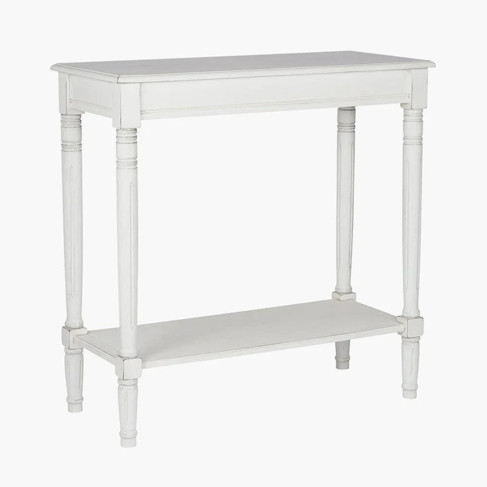 In Stock - Nia White Wooden Console Table Furniture