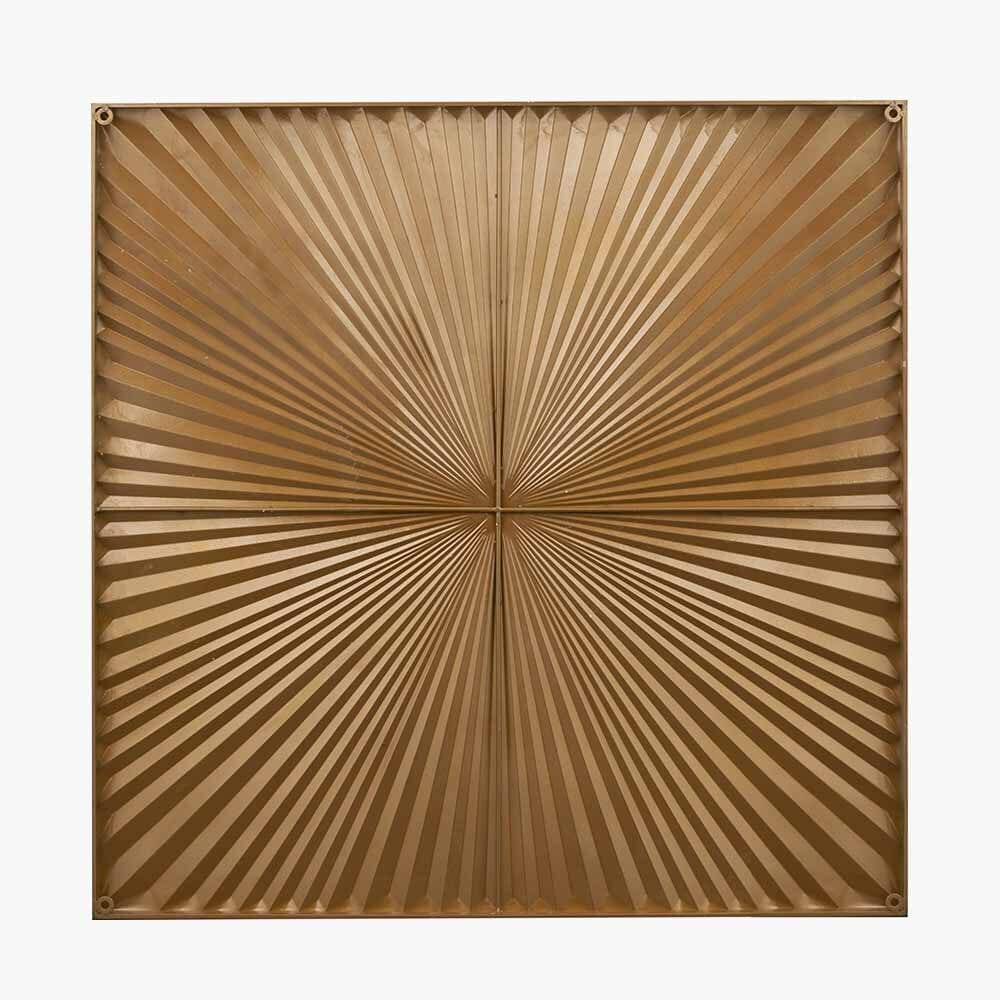 In Stock - Raye White & Gold Sunburst Style Wall Art