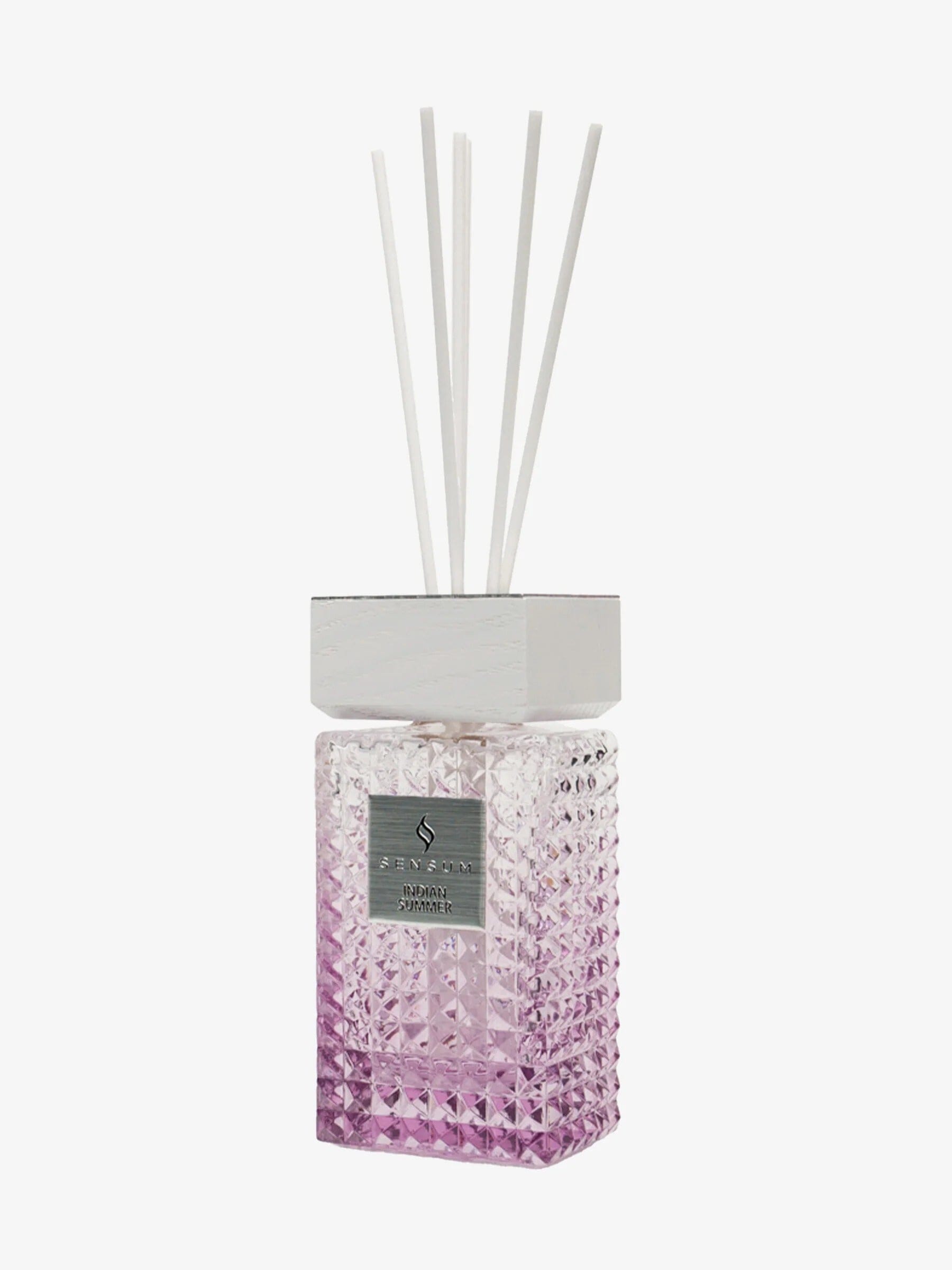Indian Summer Large Pink & White Luxury Reed Diffuser - 1000ml Fragrance