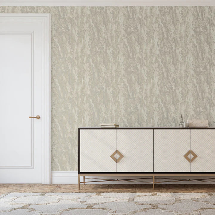 Inglot Cream Marble Patterned Textured Wallpaper Accessories