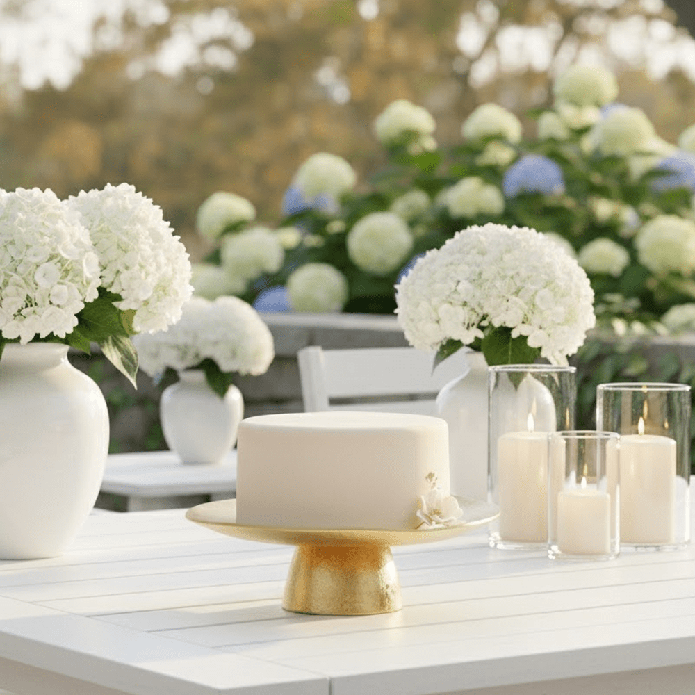 Inglot Gold Cake Stand with Organic Edge Accessories