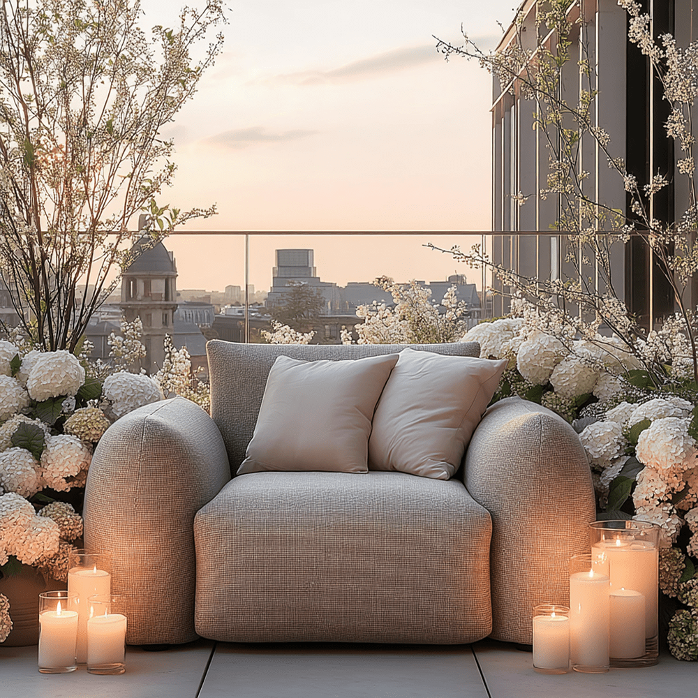 Jae Greige Upholstered Outdoor Lounge Chair Outdoor