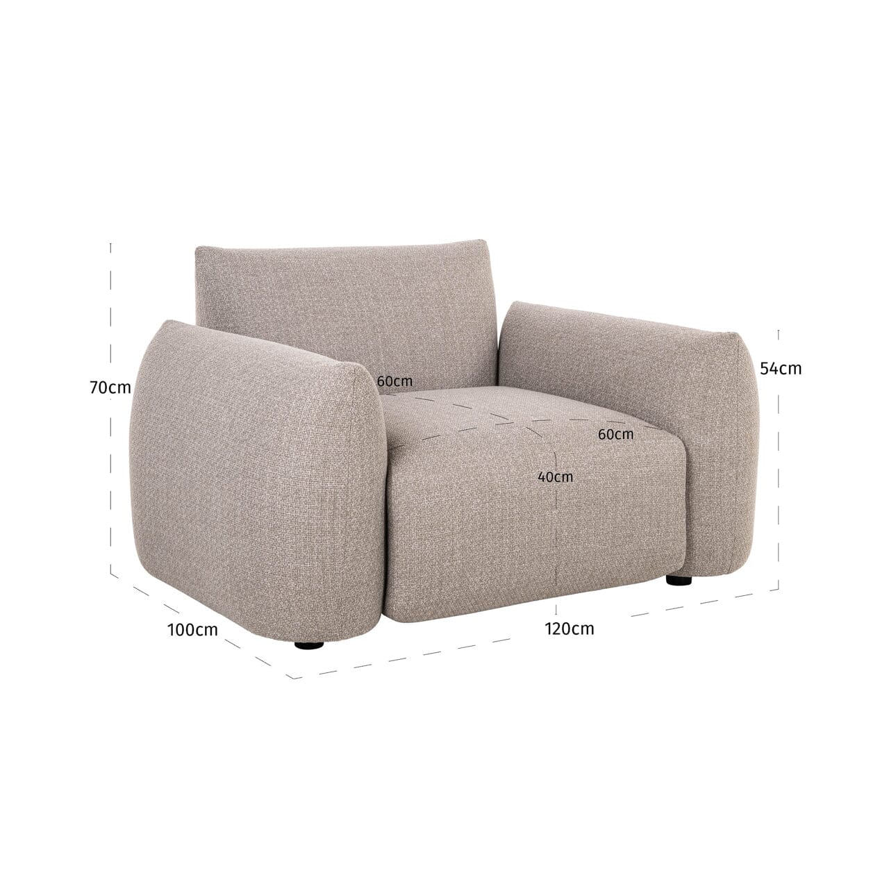 Jae Greige Upholstered Outdoor Lounge Chair Outdoor