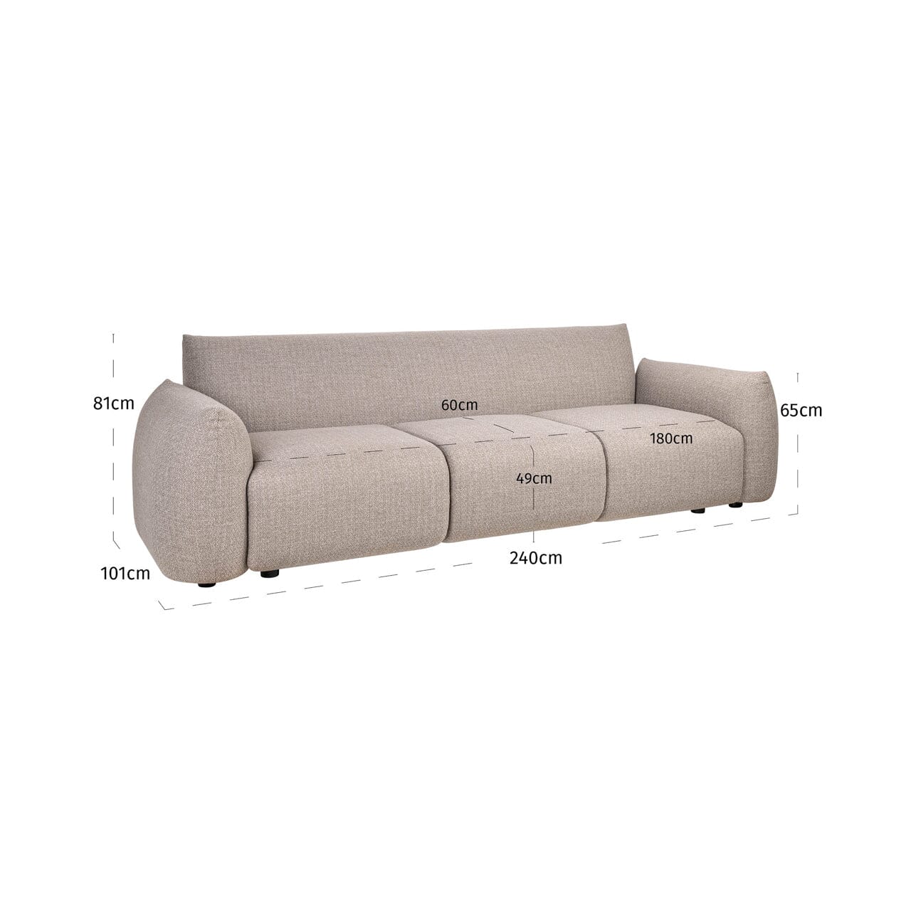Jae Greige Upholstered Outdoor Sofa Outdoor