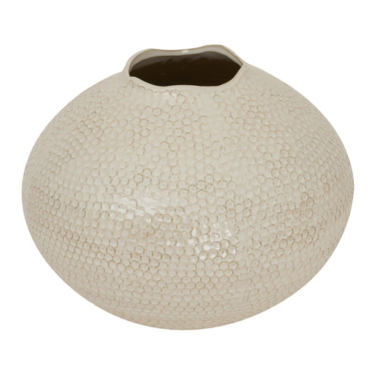 Janou Large Cream Mottled Vase Accessories