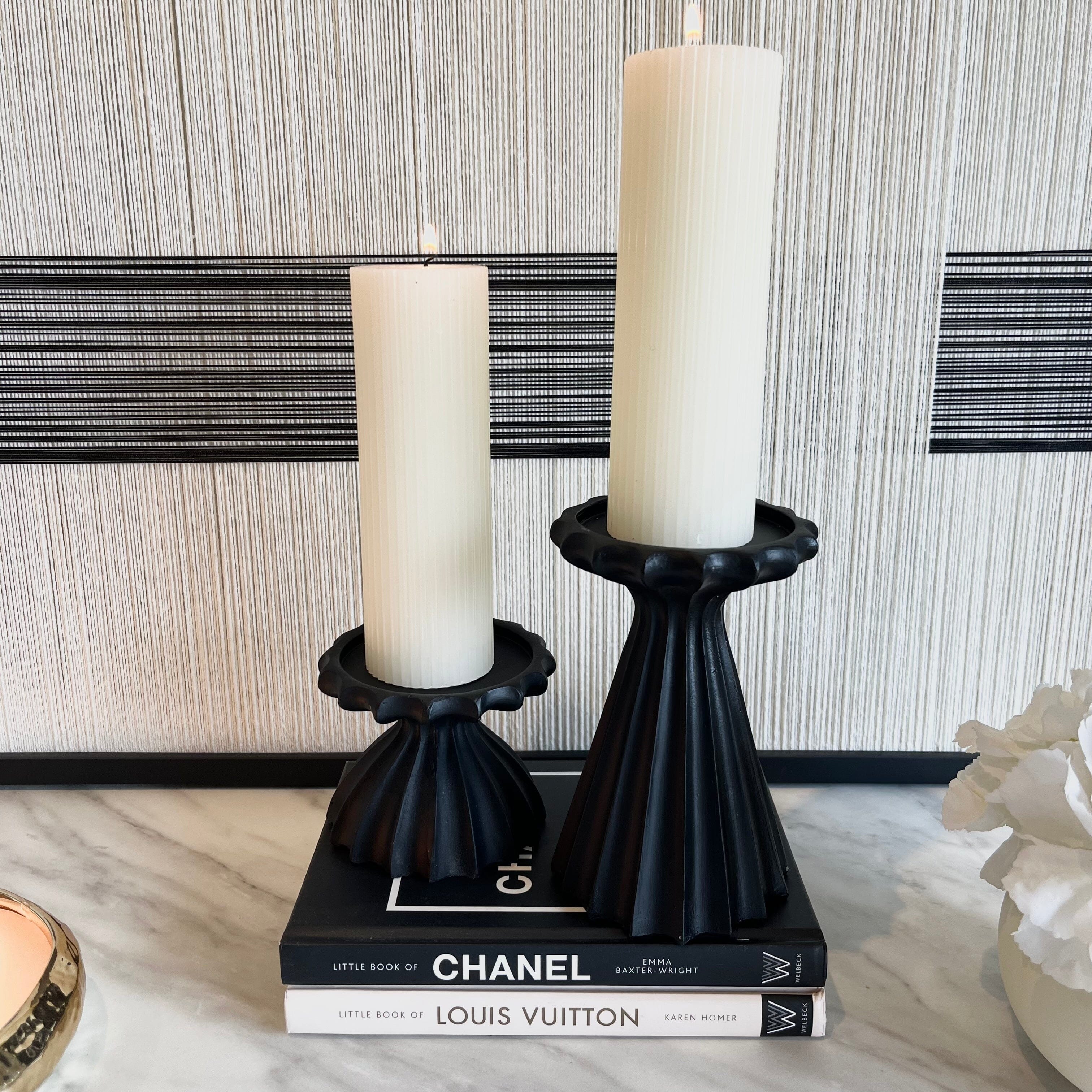 Jozette Black Decorative Candle Holder Accessories
