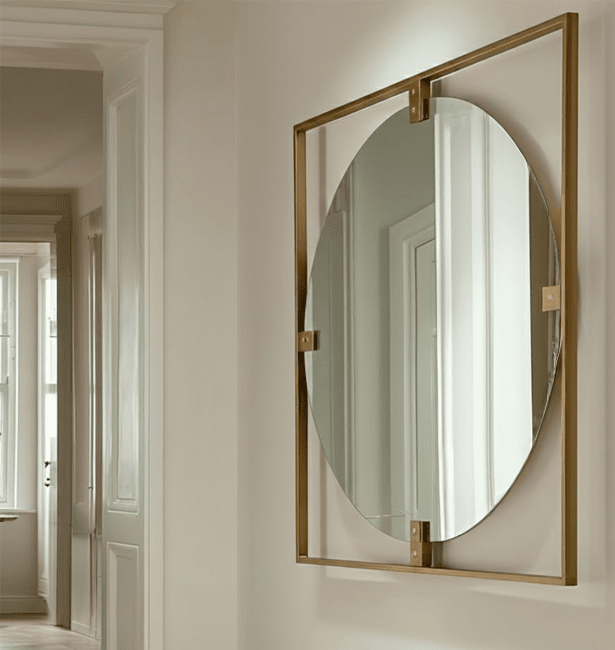 Julieta Gold Square Wall Mirror Accessories