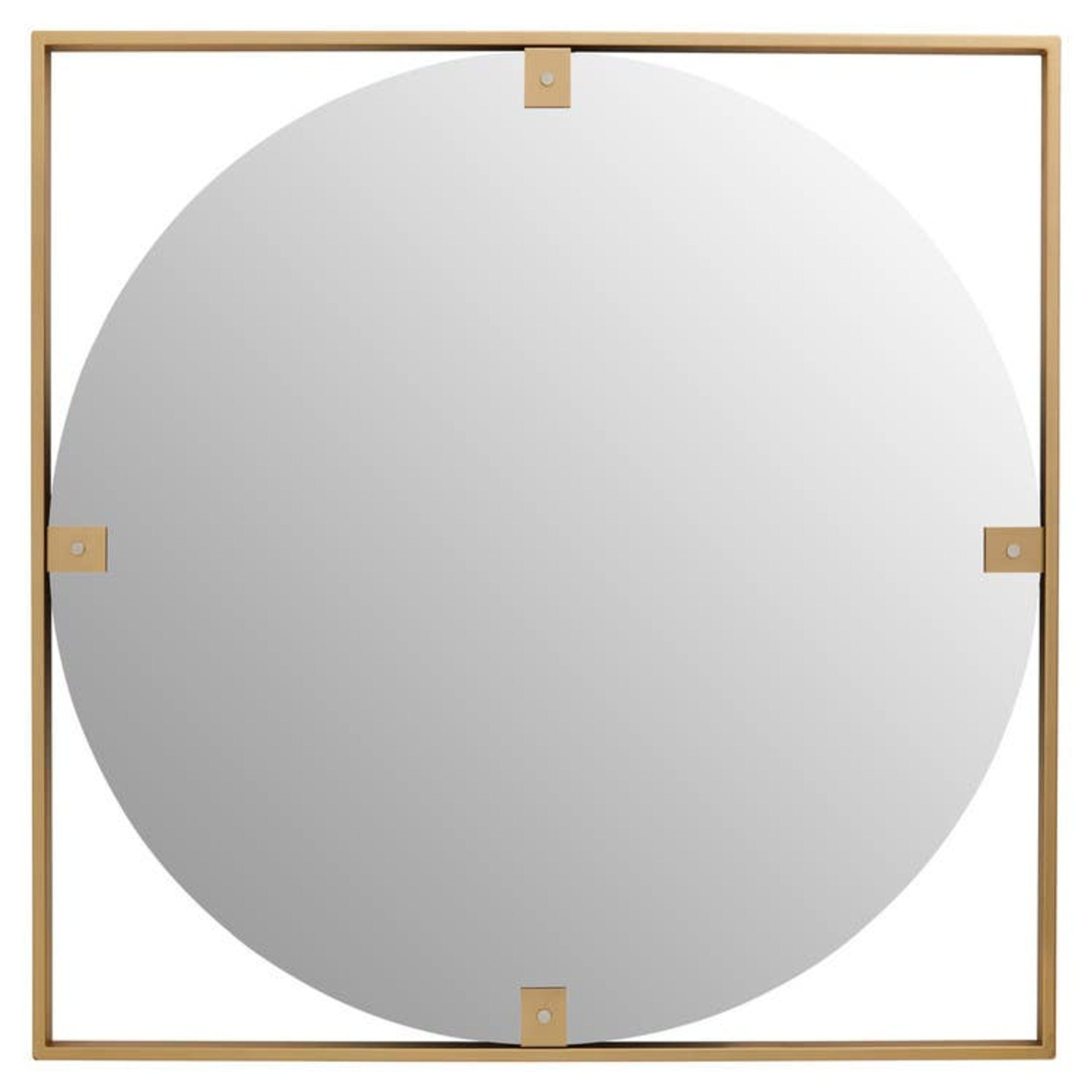 Julieta Gold Square Wall Mirror Accessories