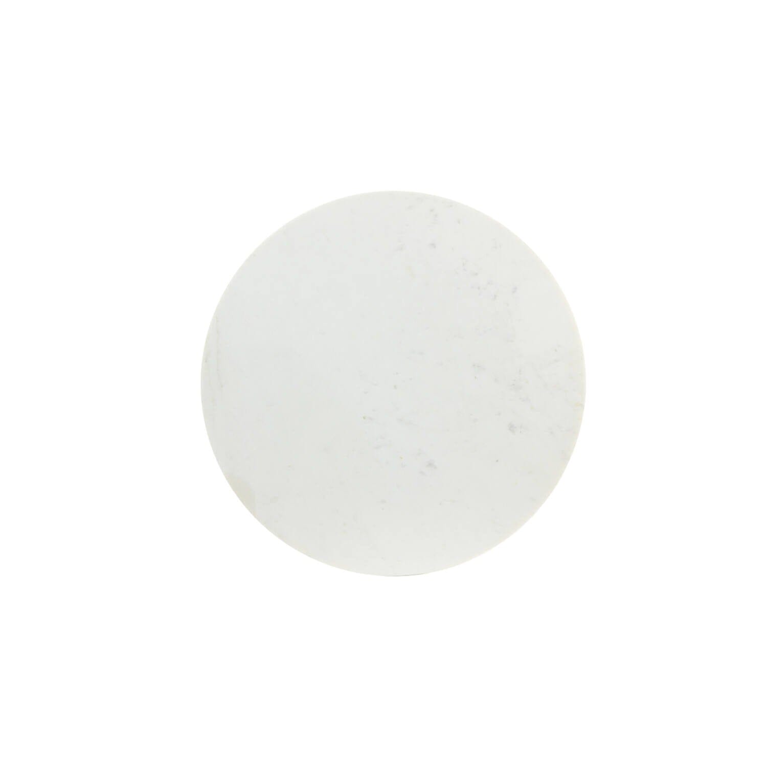 Karine Gold Side Table with White Marble Top Furniture