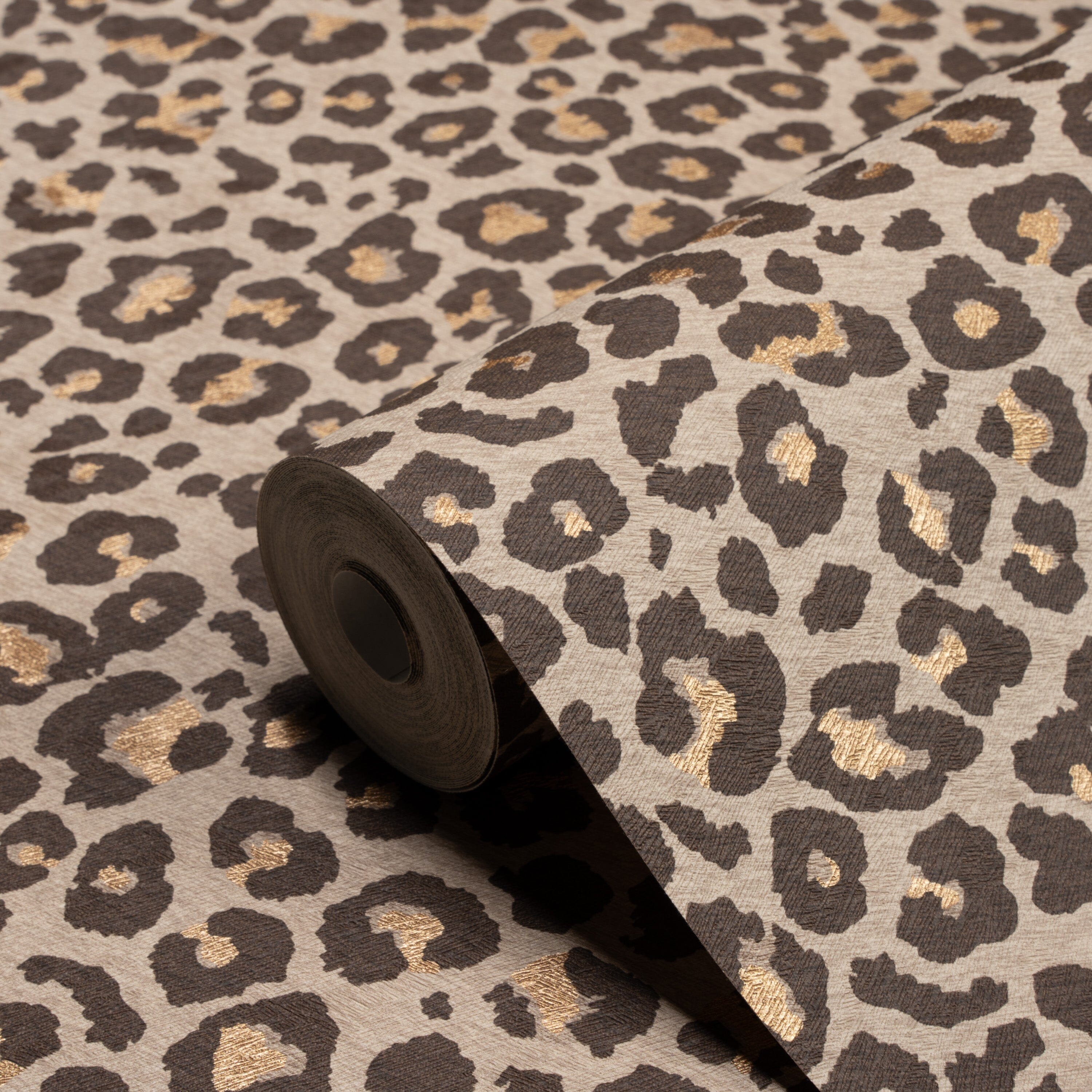 Kenzie Brown Leopard Print Wallpaper Home Improvement