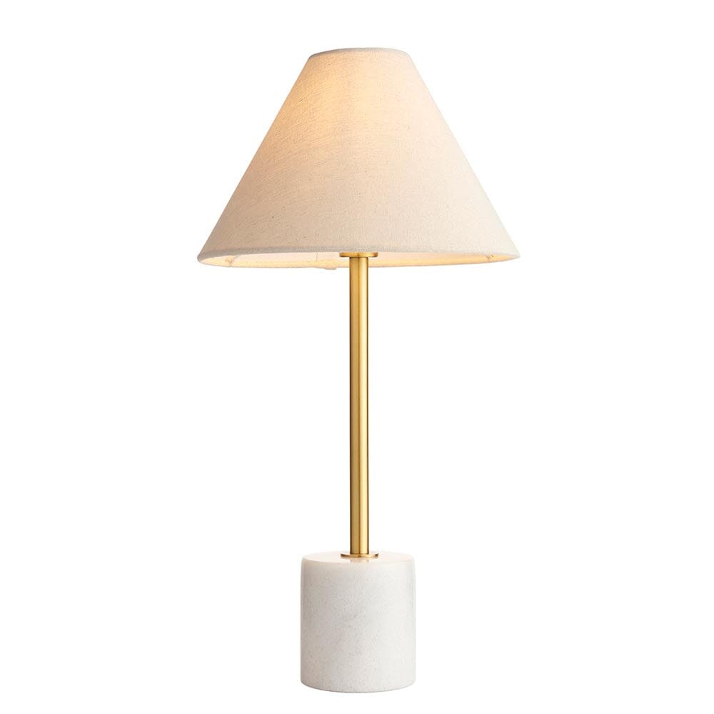 Kiara Gold & Marble Table Lamp Lighting