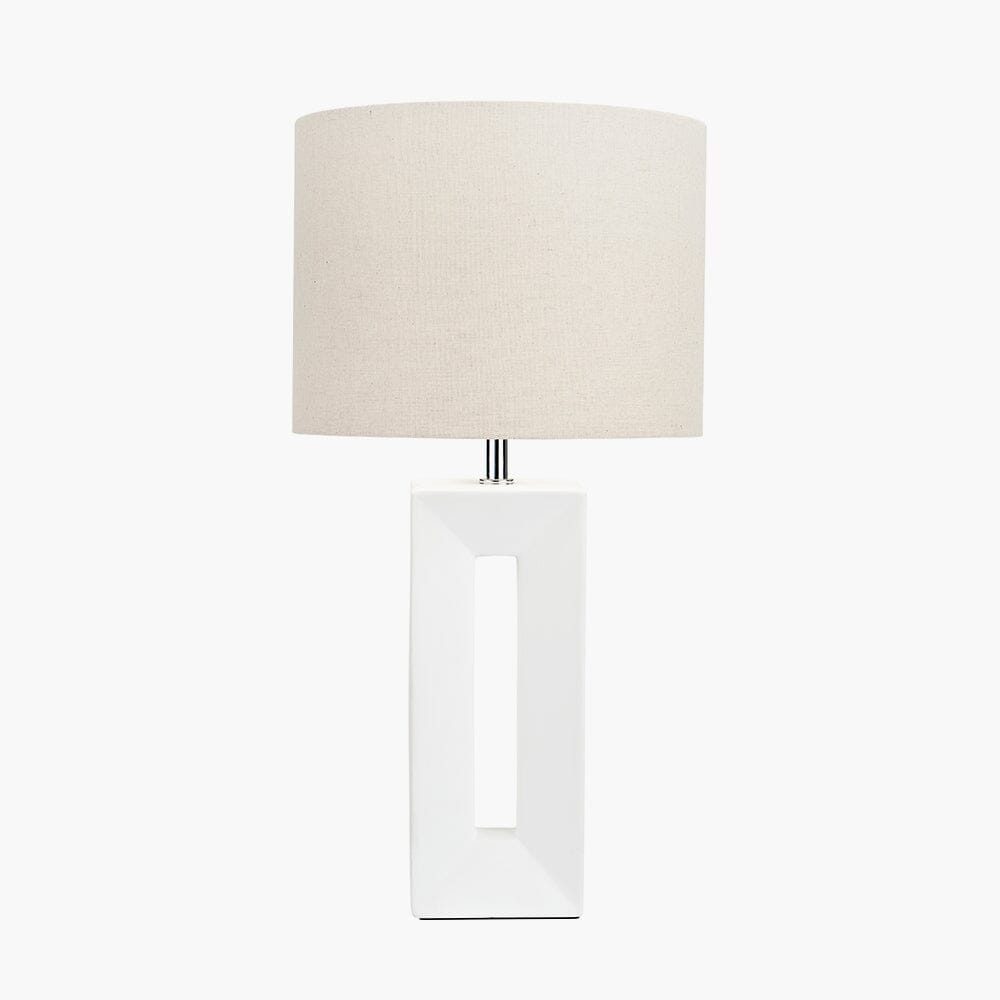 Kimia White Ceramic Table Lamp Lighting
