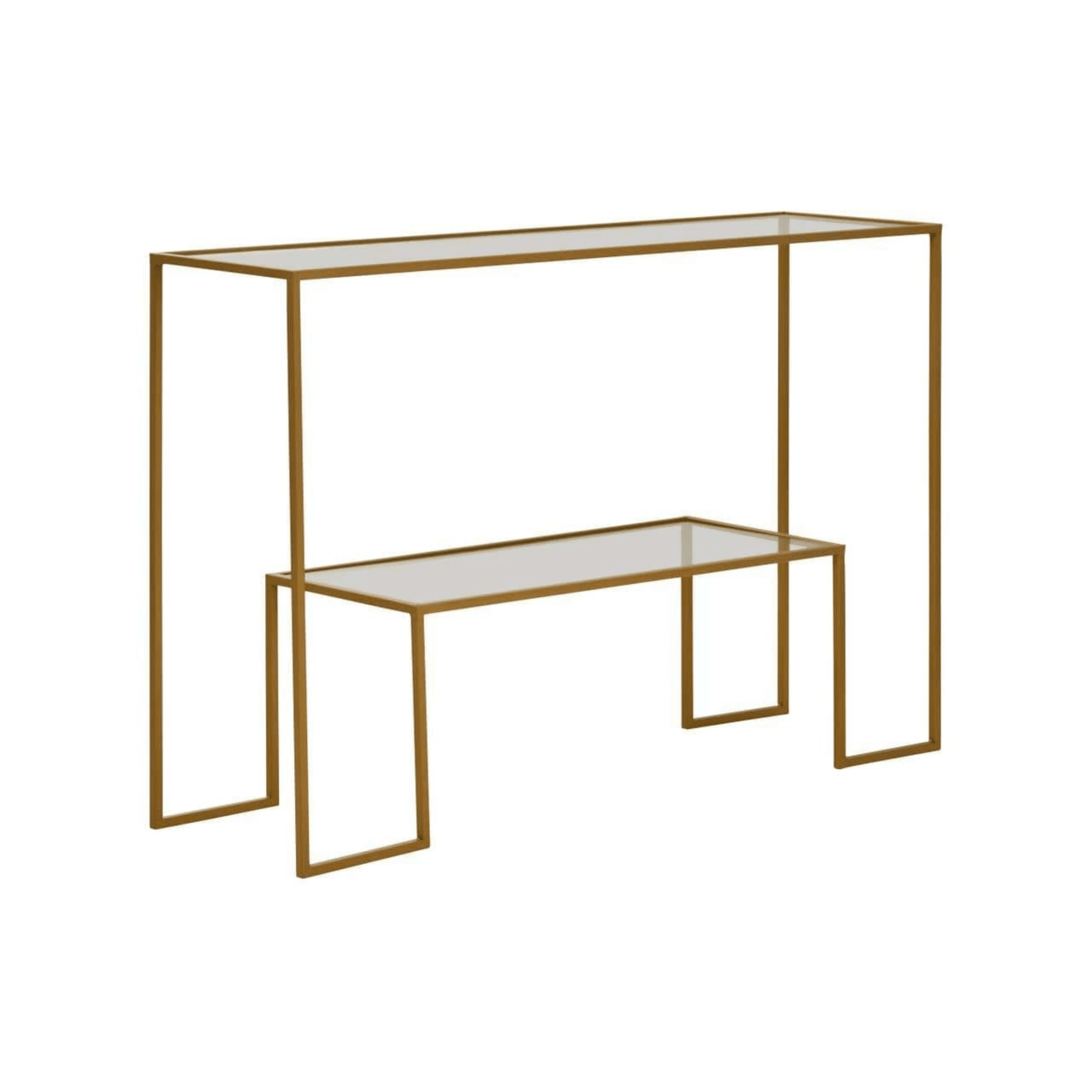 Kova Gold & Glass Console Table Furniture