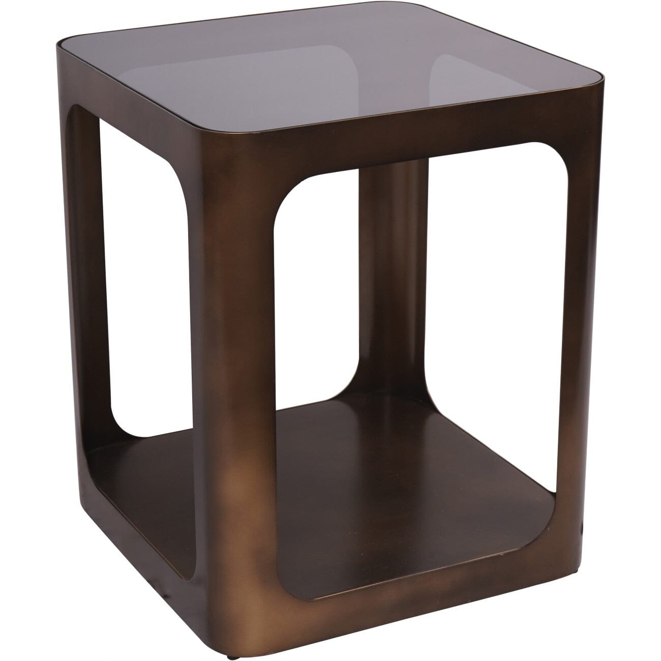 Lani Bronze Side Table with Smoked Glass Top Furniture
