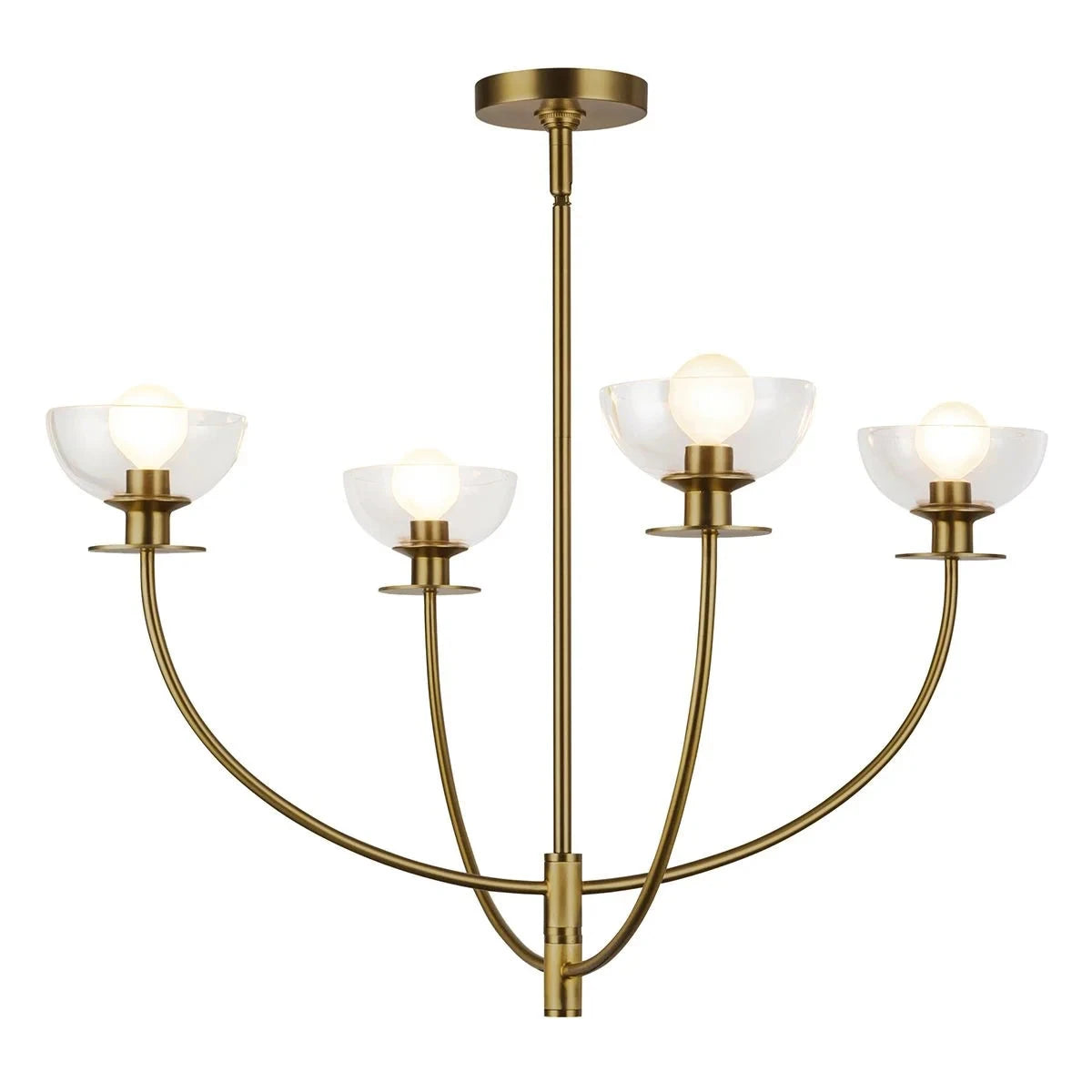 Larkspur Gold 4 Light Pendant Ceiling Light Lighting