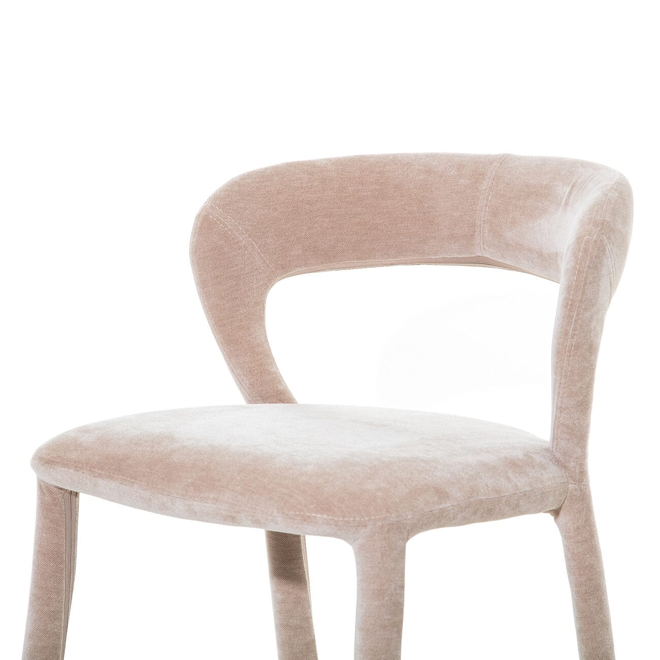 Larson Taupe Velvet Upholstered Bar Stool Furniture