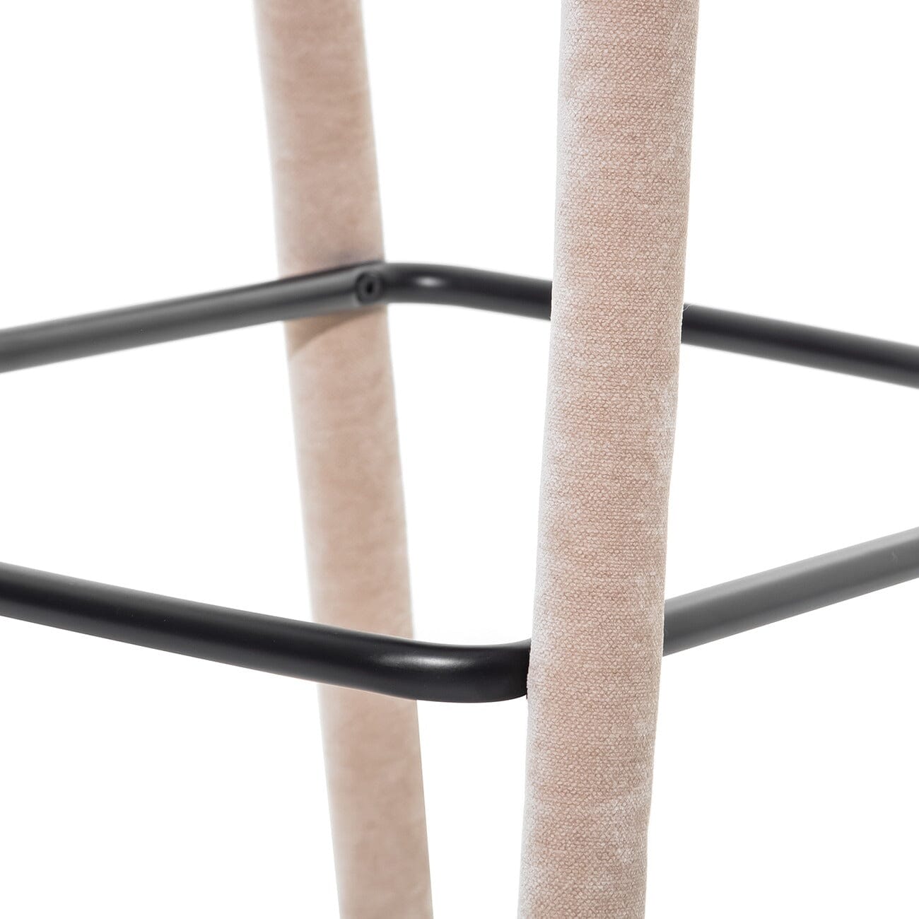 Larson Taupe Velvet Upholstered Bar Stool Furniture