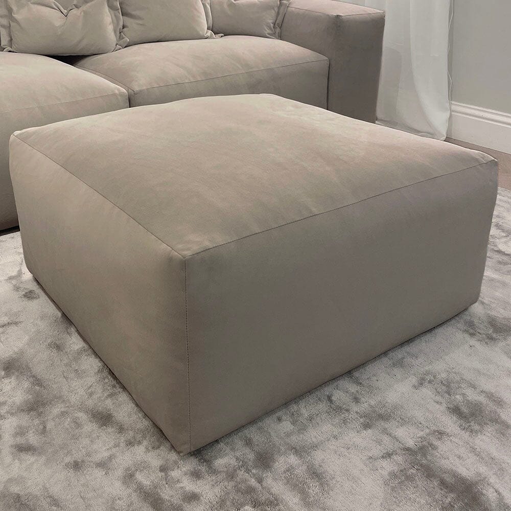 Lenox Mink Velvet Pillow Back Sofa Range Sofa