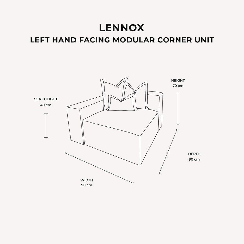 Lenox Silver Velvet Pillow Back Modular Sofa Range MTO Sofa