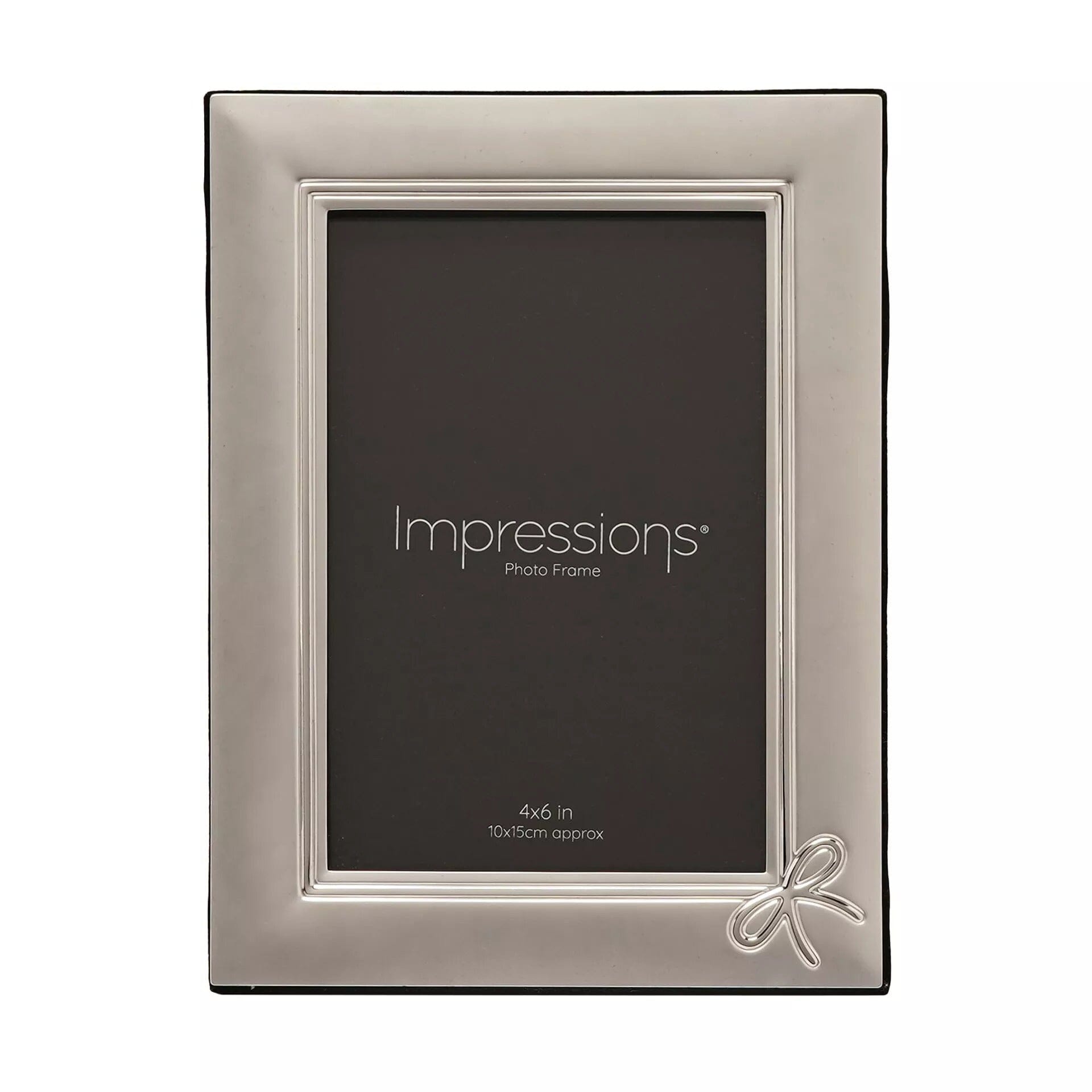 Leonie Silver Bow Detail Photo Frame - 4x6" Accessories