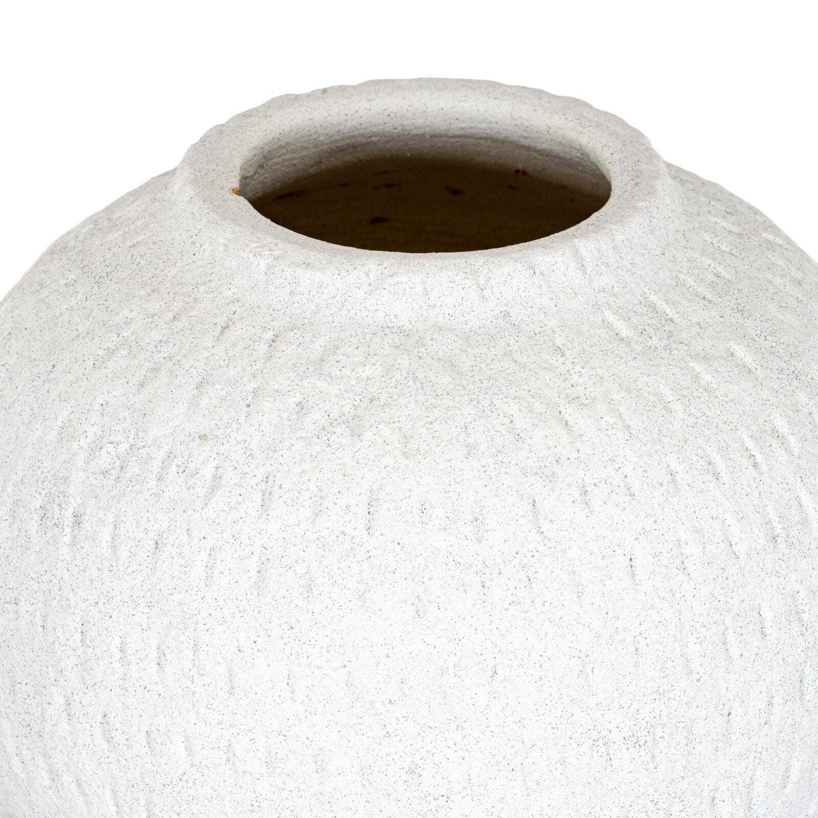 Lis Neutral Large Ceramic Round Vase Accessories