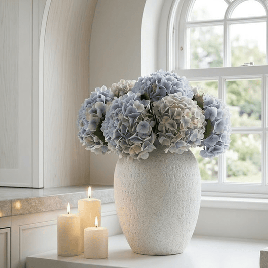 Lis Neutral Large Ceramic Tall Vase Accessories