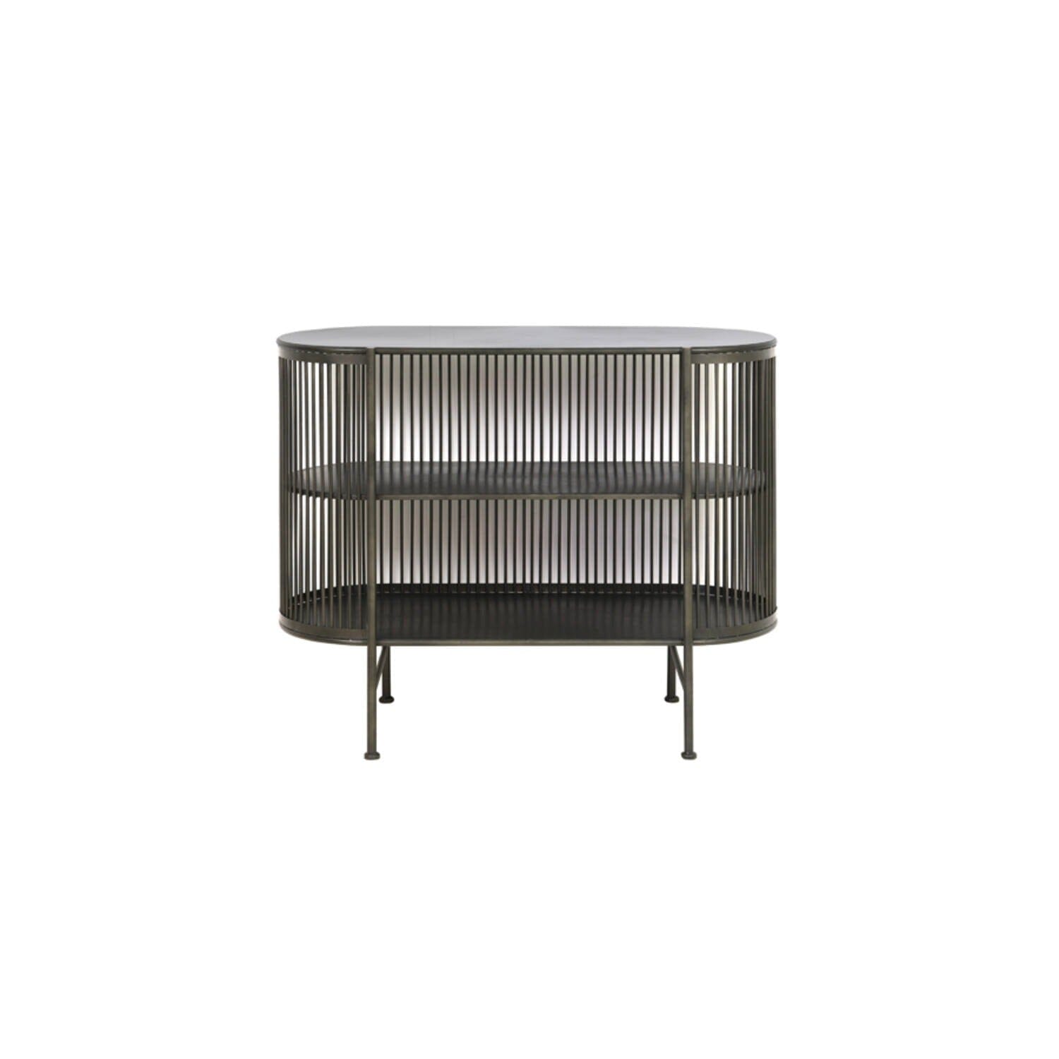 Liva Black Metal Shelving Unit Furniture