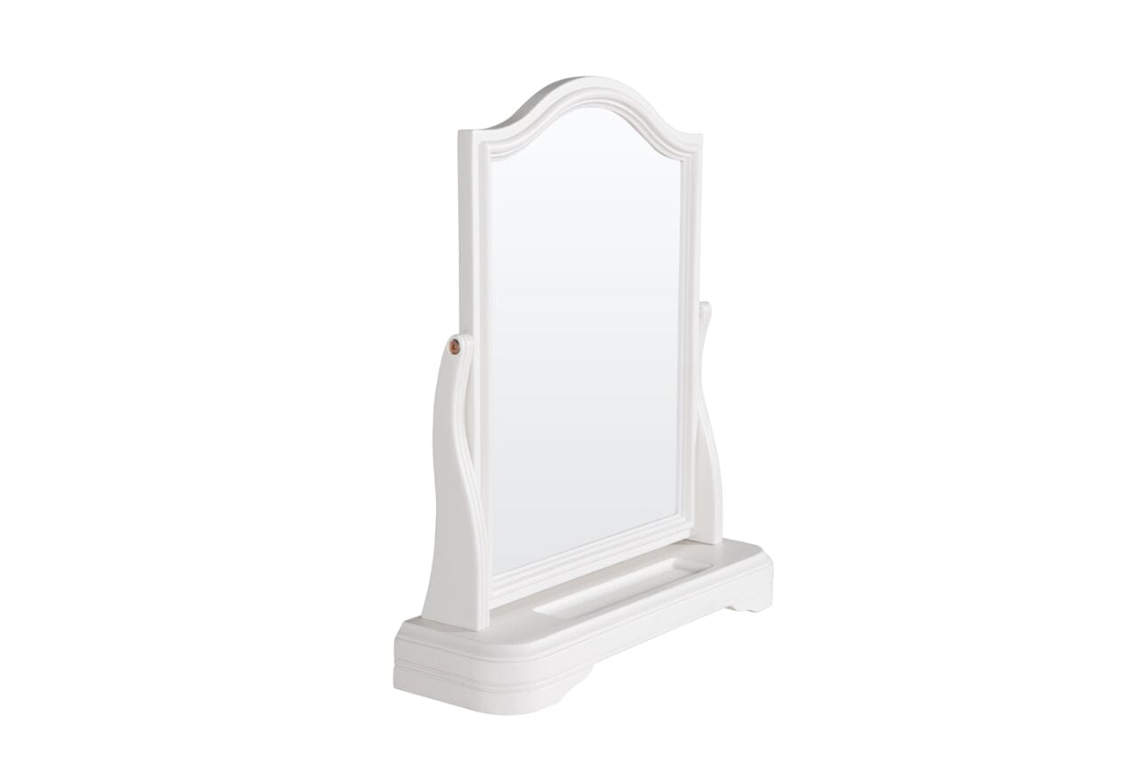 Louvre White Wooden Dressing Table Mirror Accessories