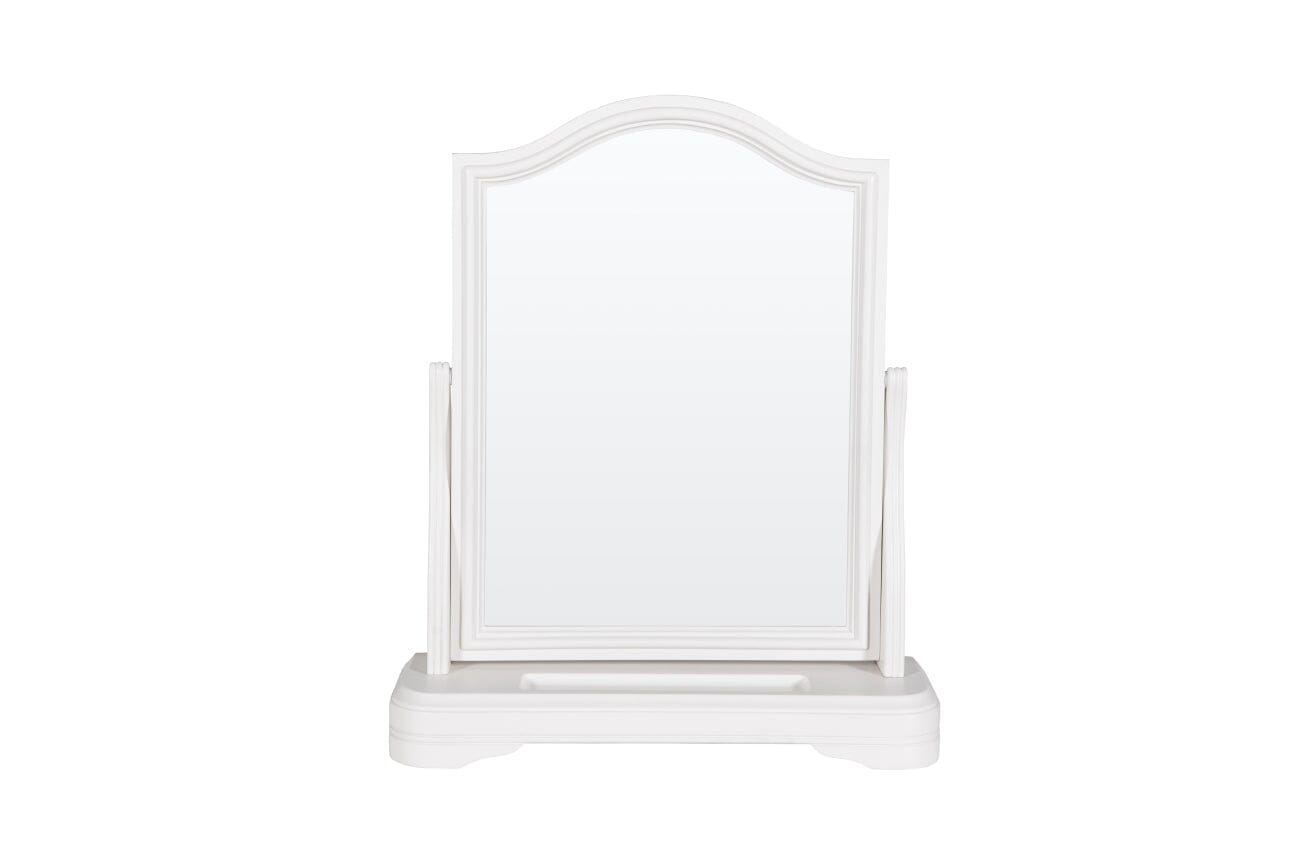 Louvre White Wooden Dressing Table Mirror Accessories