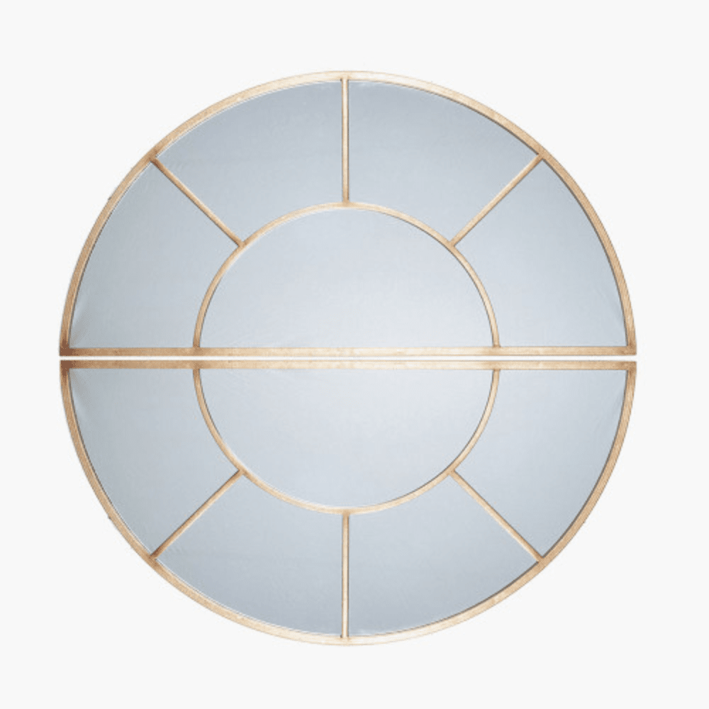 Magda Antique Gold 2 Half Moon Wall Mirror Accessories