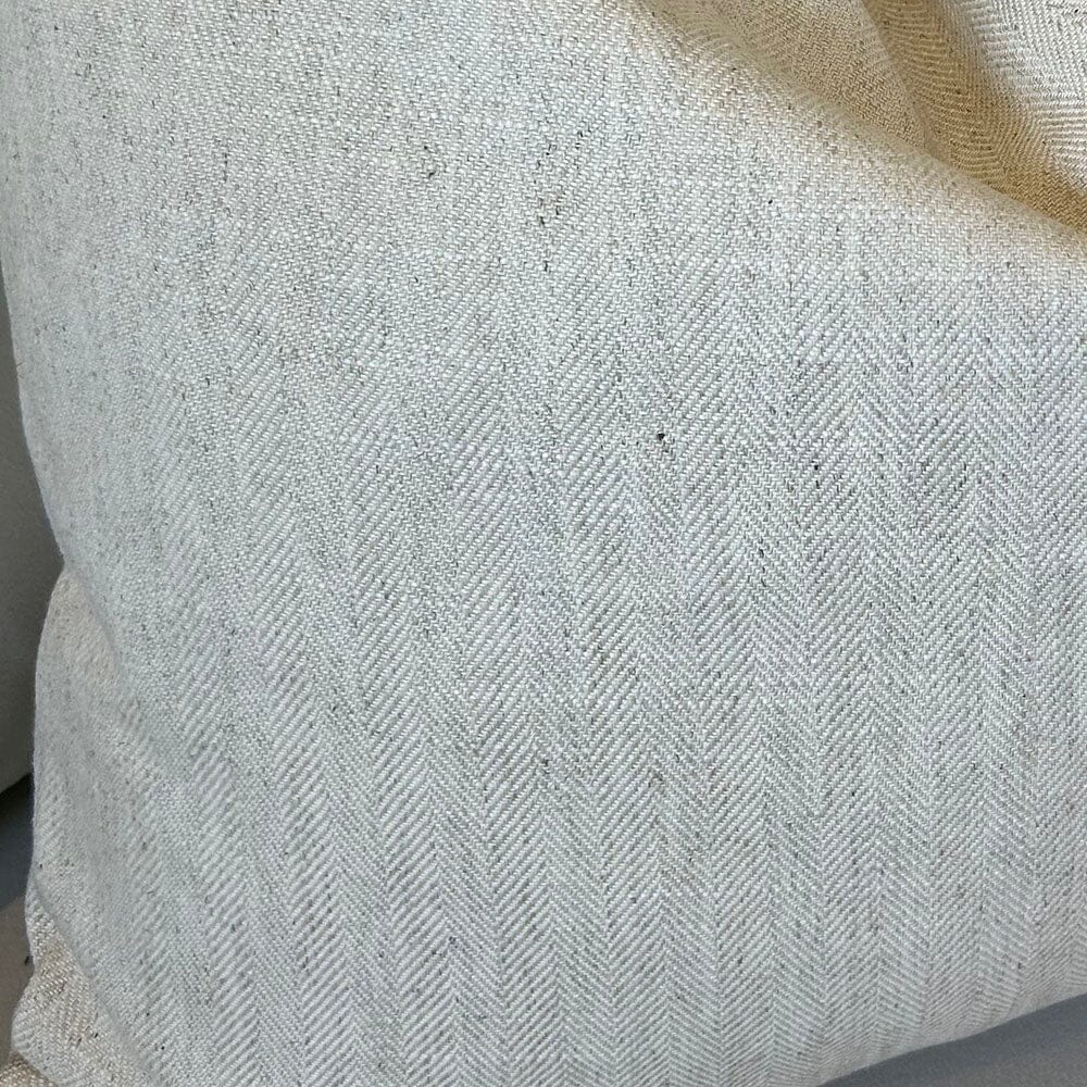 Malabar Natural Woven Feather Filled Cushion - 50x50cm Textiles