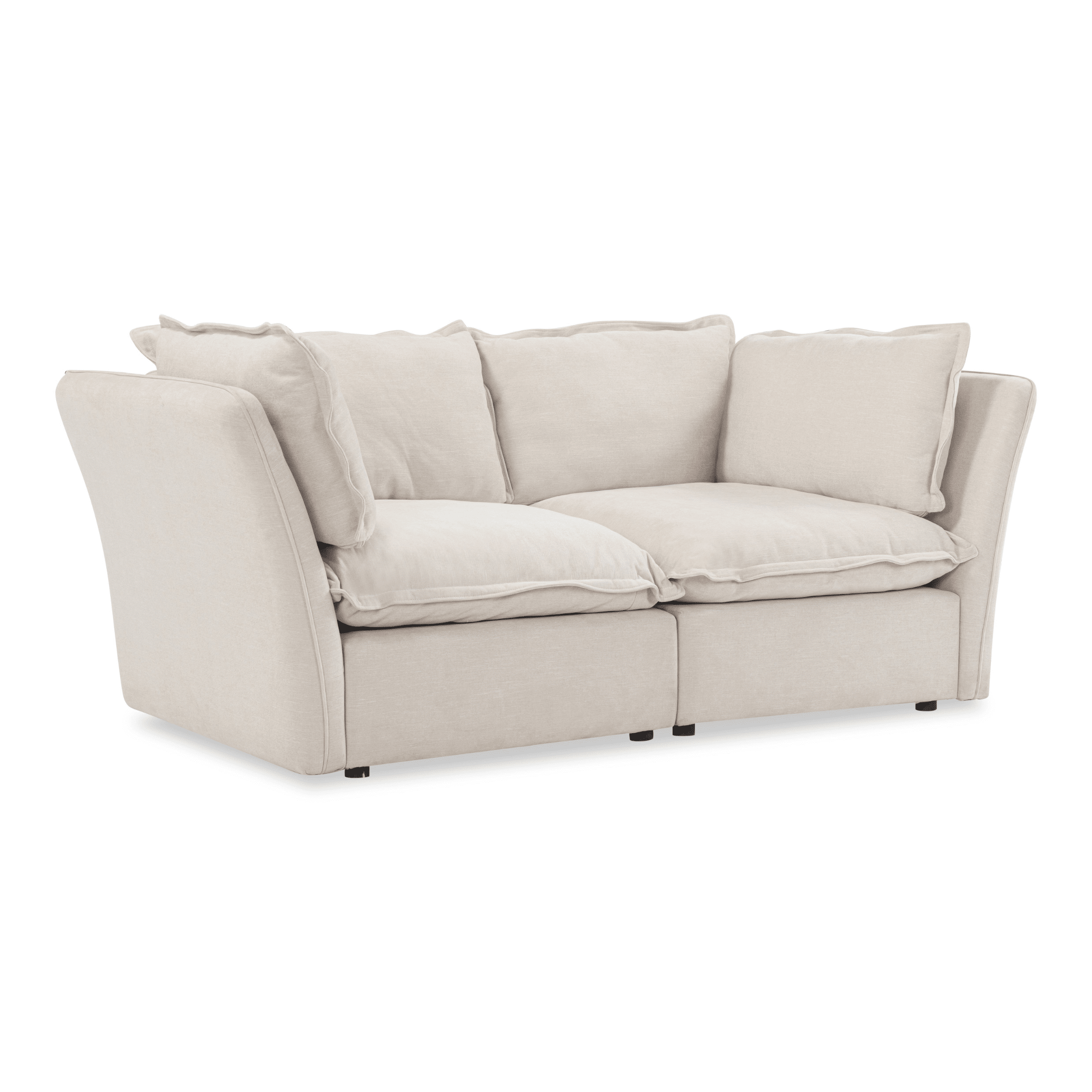 Mallow Coastal Weave 2 Seater Sofa with Storage Footstool Sofa