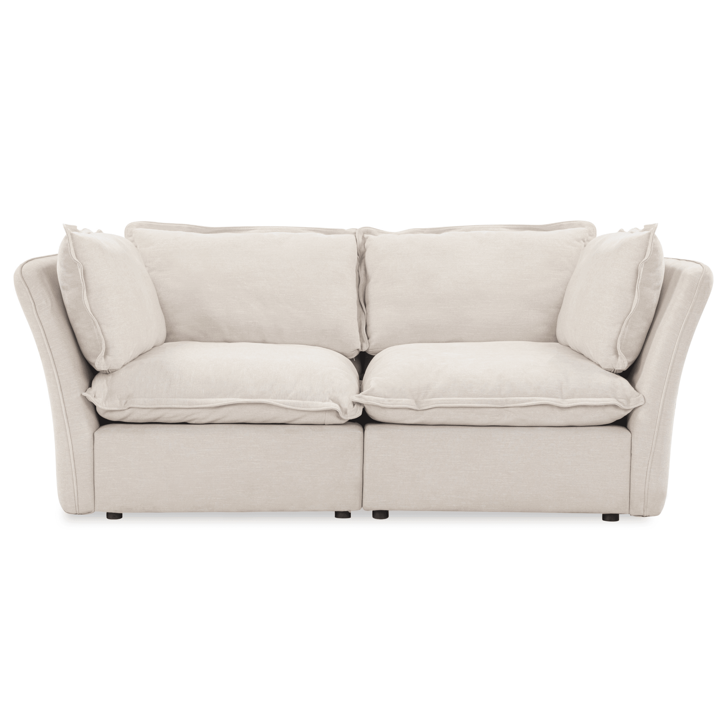 Mallow Coastal Weave Linen 2 Seater Sofa Sofa