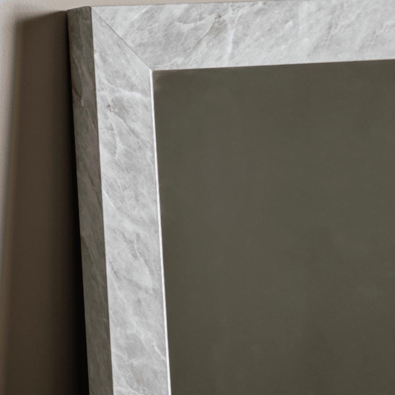 Marcie Large White Marbled Leaner Wall Mirror Accessories